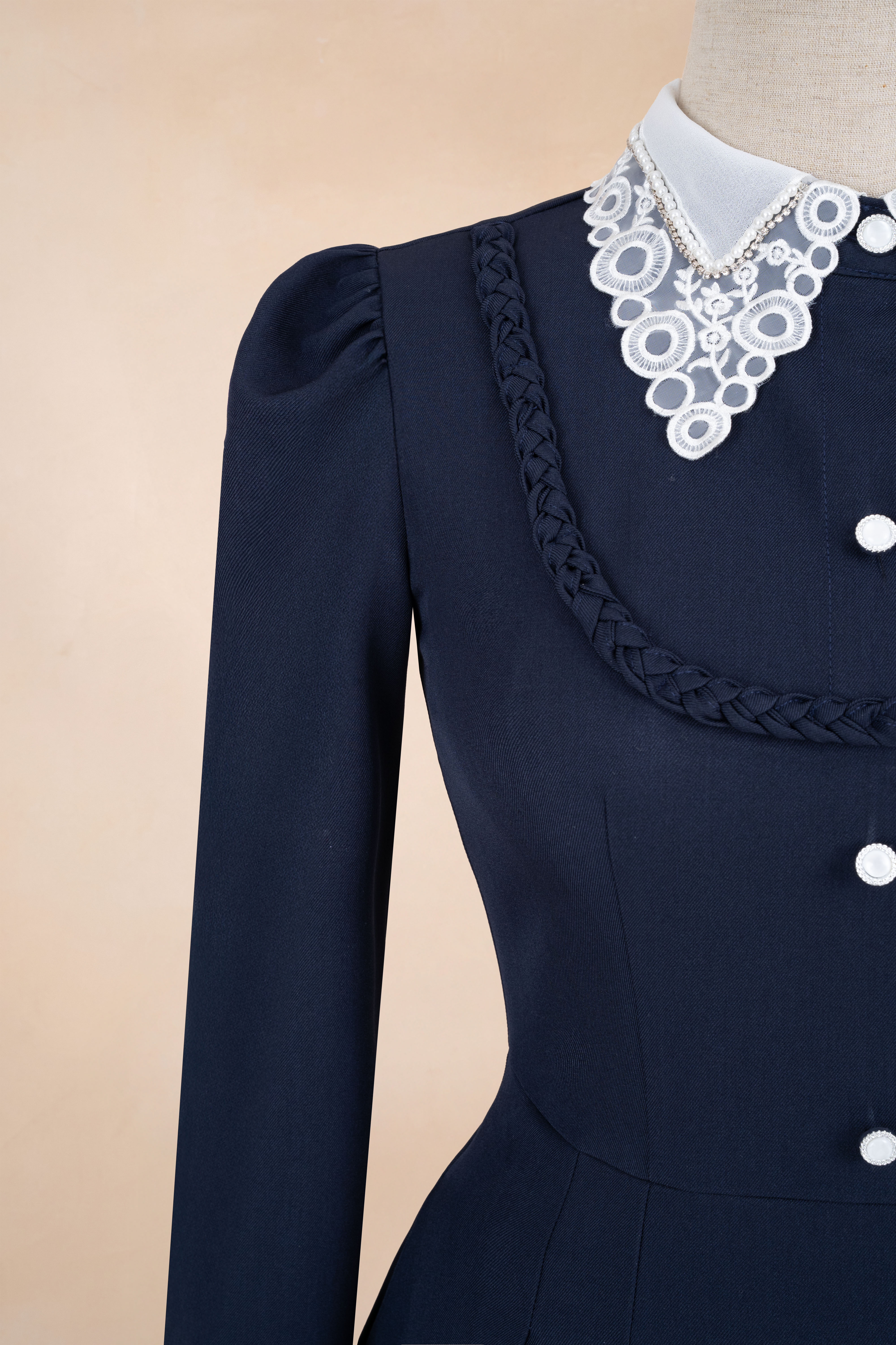 Đầm Xoè Cúc Phối Ren_thumbnail_2