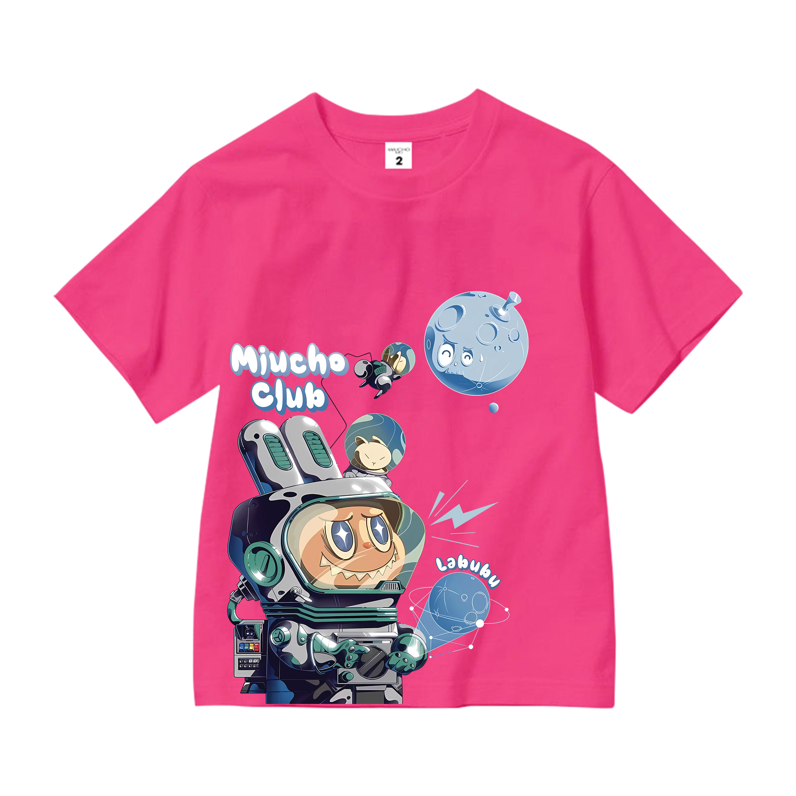 Áo thun bé trai labubu form rộng AED1497 Miucho Kid vải cotton thoáng mát cổ tròn in artwork_thumbnail_0