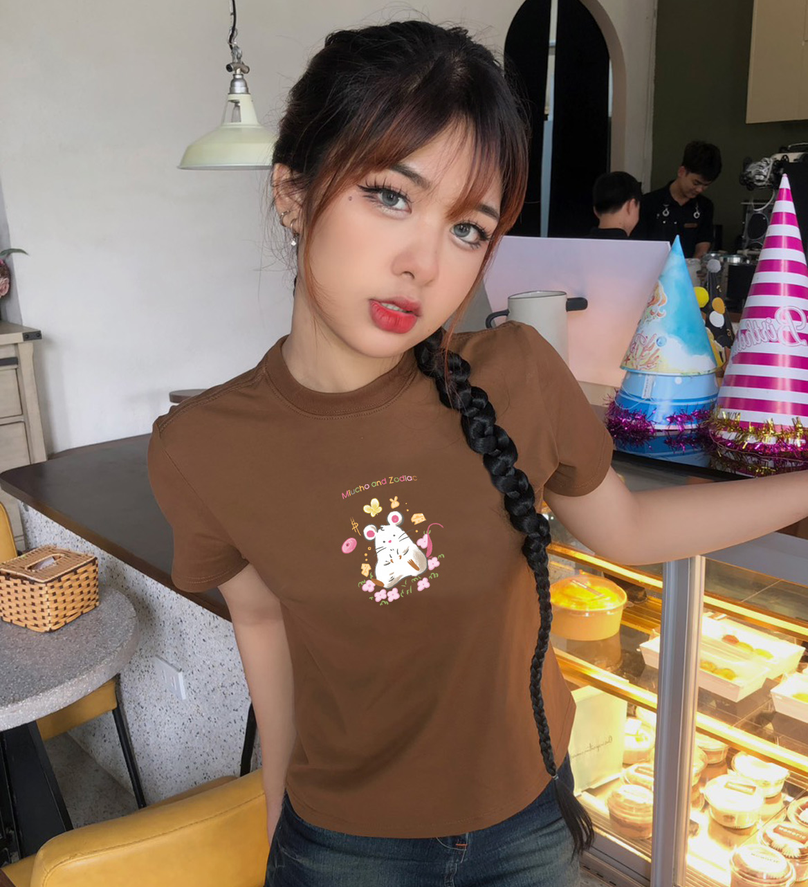 Áo baby tee 12 con giáp tuổi Tí ( của chuột) ABD395 Miucho cotton cổ tròn in graphic_thumbnail_4