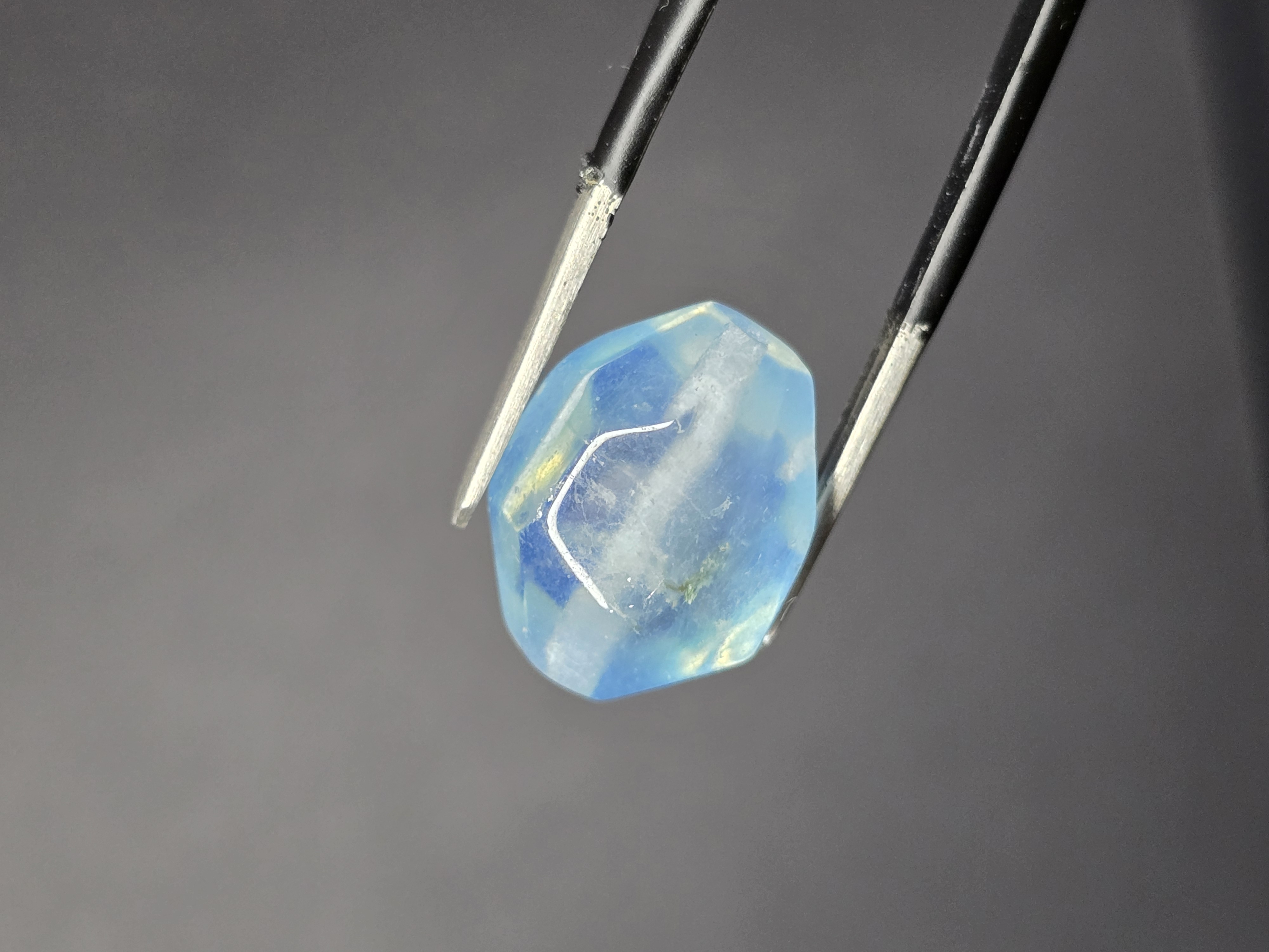 Hạt Lẻ Đá Aquamarine Freeform  (Đã Xỏ Lỗ - Bán Lẻ 1 Viên)