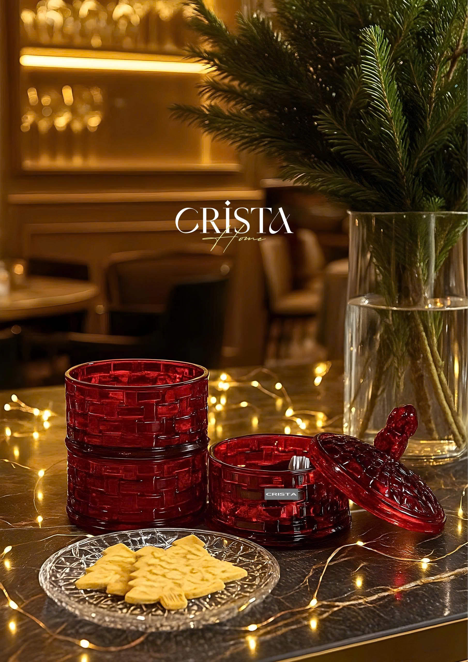 Hũ đựng mứt 3 tầng CRISTA HOME vân caro_thumbnail_12