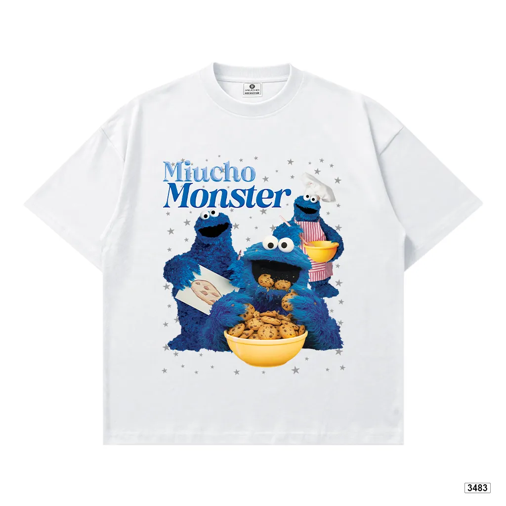 Áo thun boxy hoạt hình Miucho Monster tôn dáng chuẩn form 3483_thumbnail_8