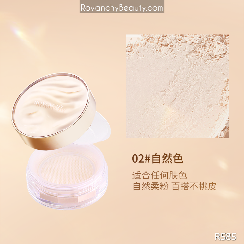 Phấn Phủ R585 ROVANCHY Siêu Nhẹ Mịn, Kiềm Dầu, Không Trôi - 3 Tone Màu Tự Nhiên, Mịn Màng Cả Ngày_thumbnail_7