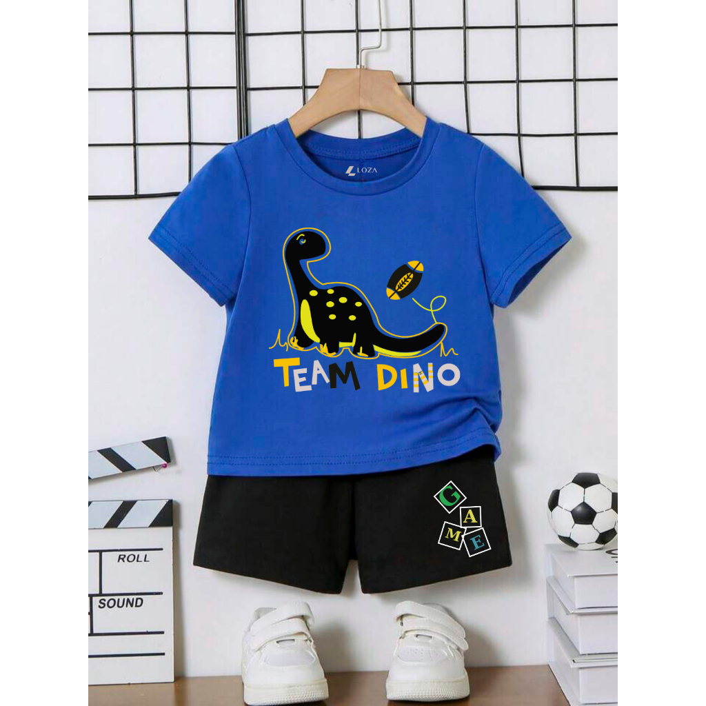 Đồ bộ bé trai in hình 'Khủng long team dino' - LOZA KIDS SB79_thumbnail_5