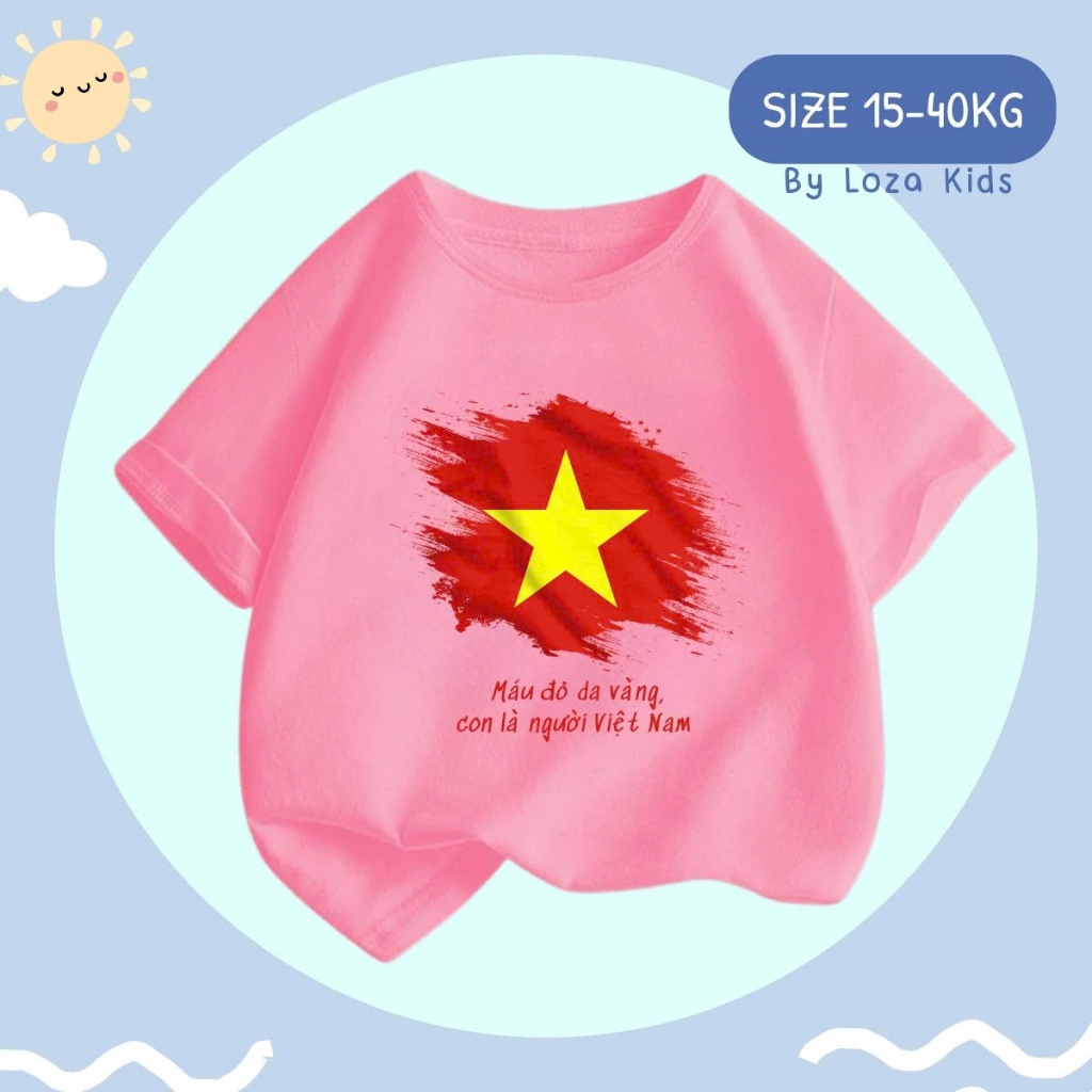 Áo phông in hình Cờ đỏ sao vàng Việt Nam - Loza Kids AT00VN_thumbnail_4