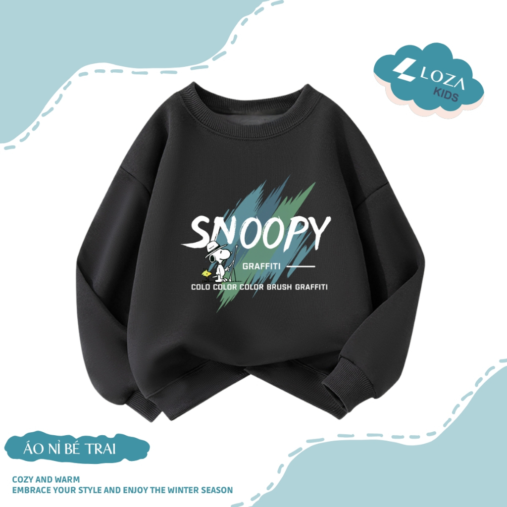Áo sweater bé trai in hình BST Snoopy nhiều mẫu - Loza Kids IN010_thumbnail_15