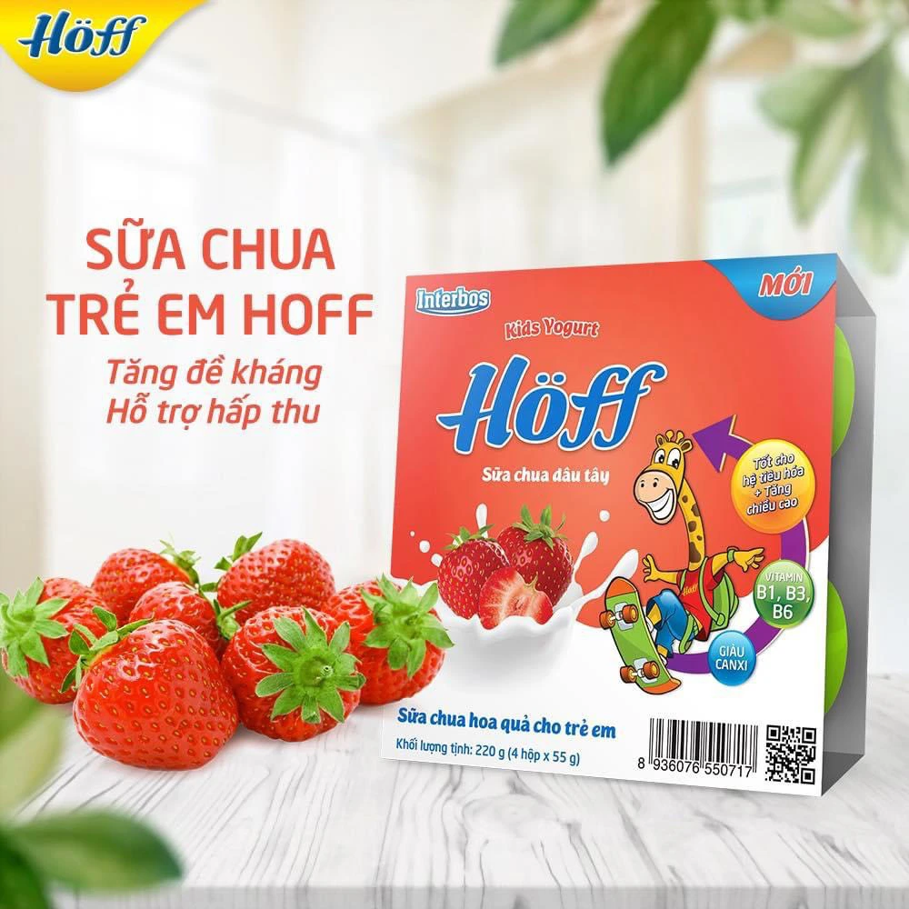 Hoff - Sữa chua TE vị Dâu tây 55gr_thumbnail_1