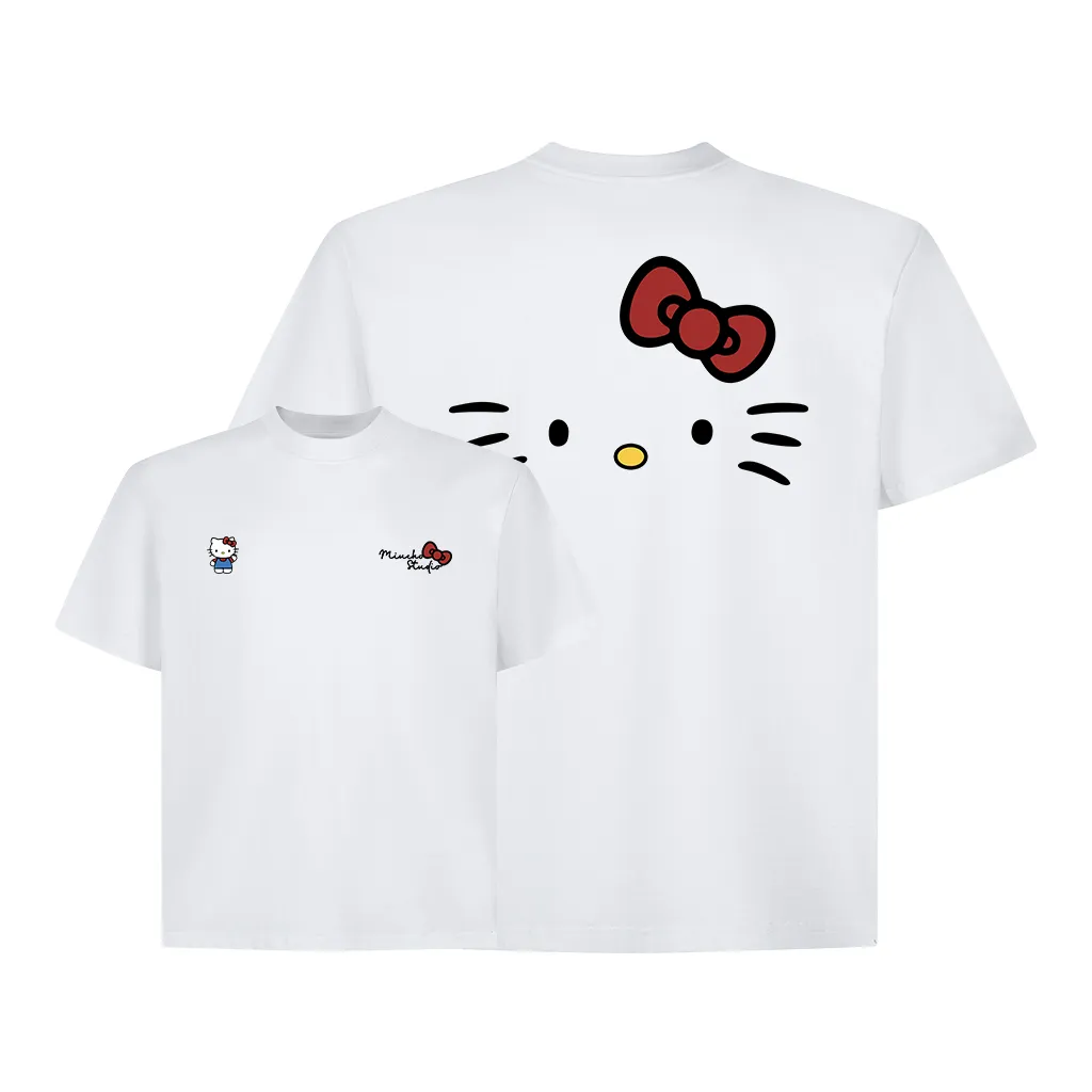 Áo thun form boxy nữ Kitty dễ thương 2648 Miucho vải cotton thoáng mát cổ tròn in mix