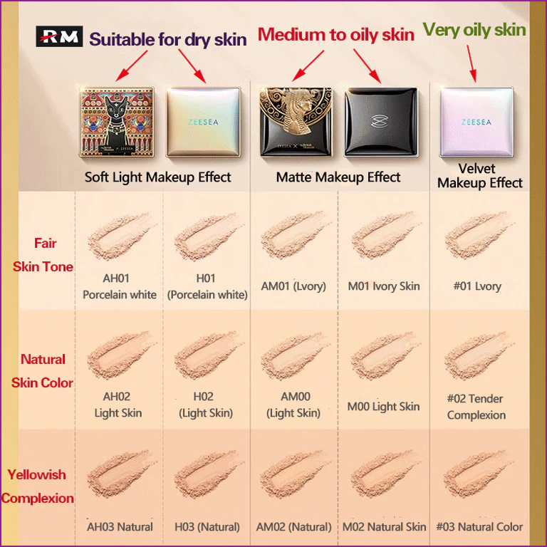 Zeesea Egyptian Honey Silk Air Powder Foundation_thumbnail_4