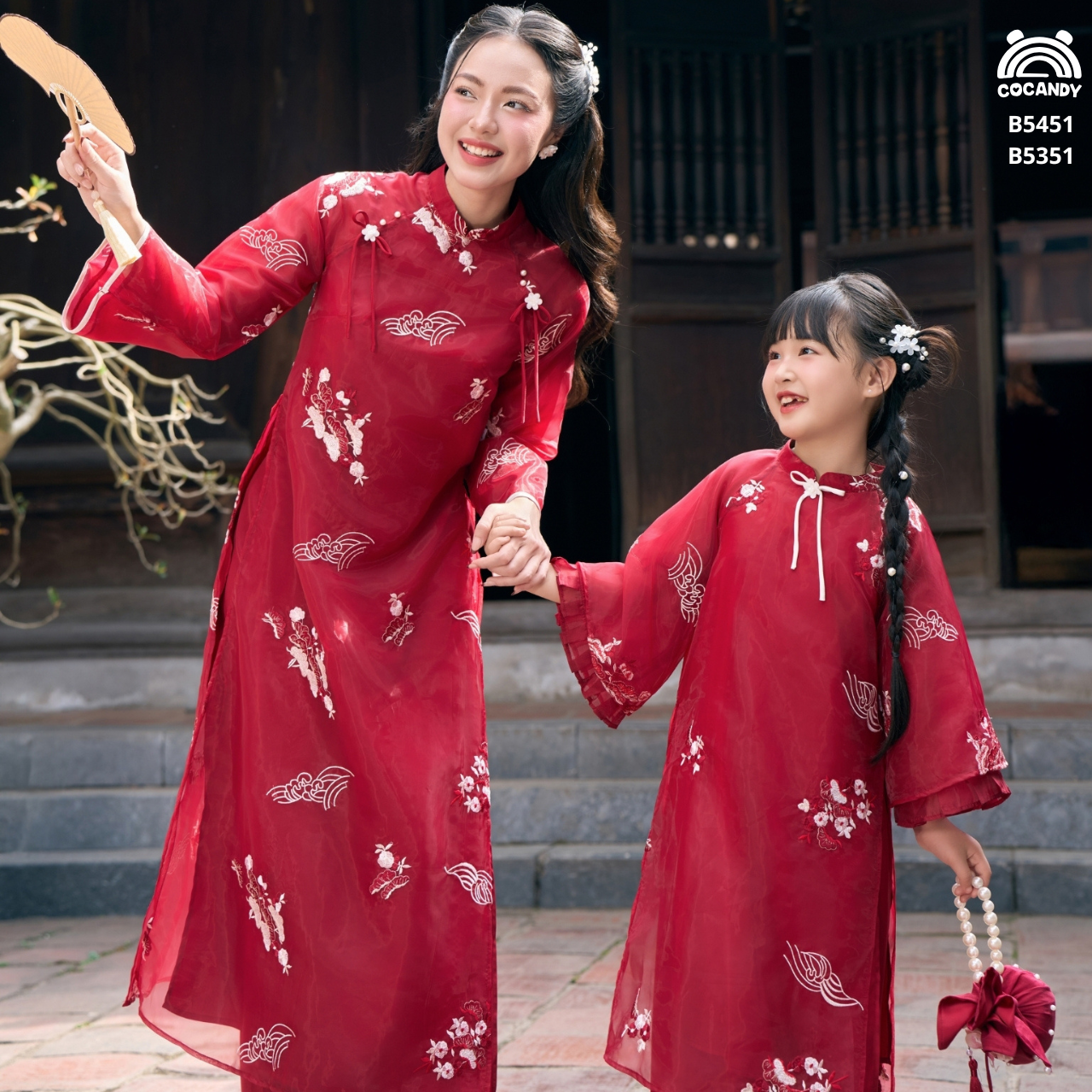 Bộ áo dài ĐỎ 