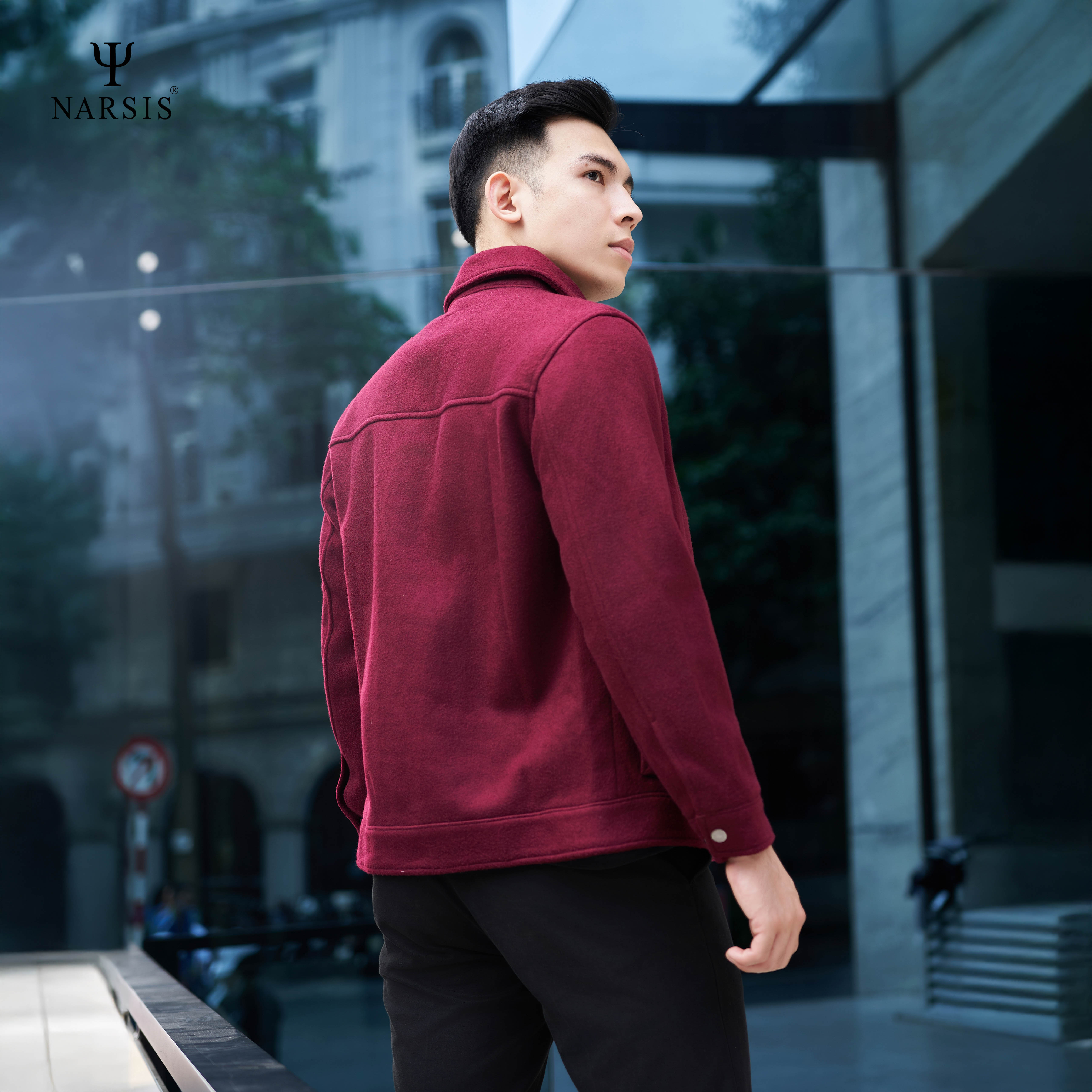 Áo khoác dạ nam Narsis D24005 thiết kế cổ điển, chất liệu cao cấp, dễ phối đồ._thumbnail_3