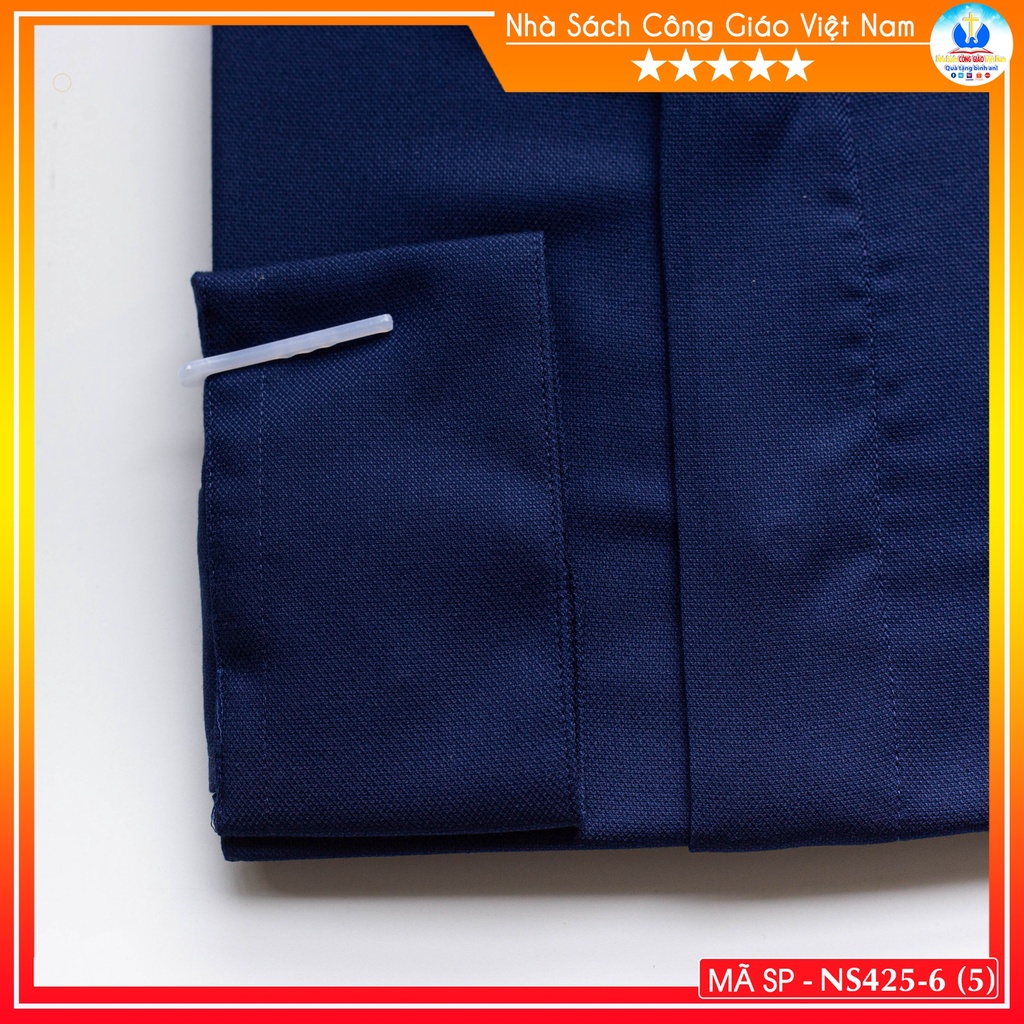 Áo Sơ Mi cổ côn linh mục dài tay NS425-6 Quà tặng  Lễ quan thầy, truyền chức, sinh nhật cha xứ_thumbnail_3