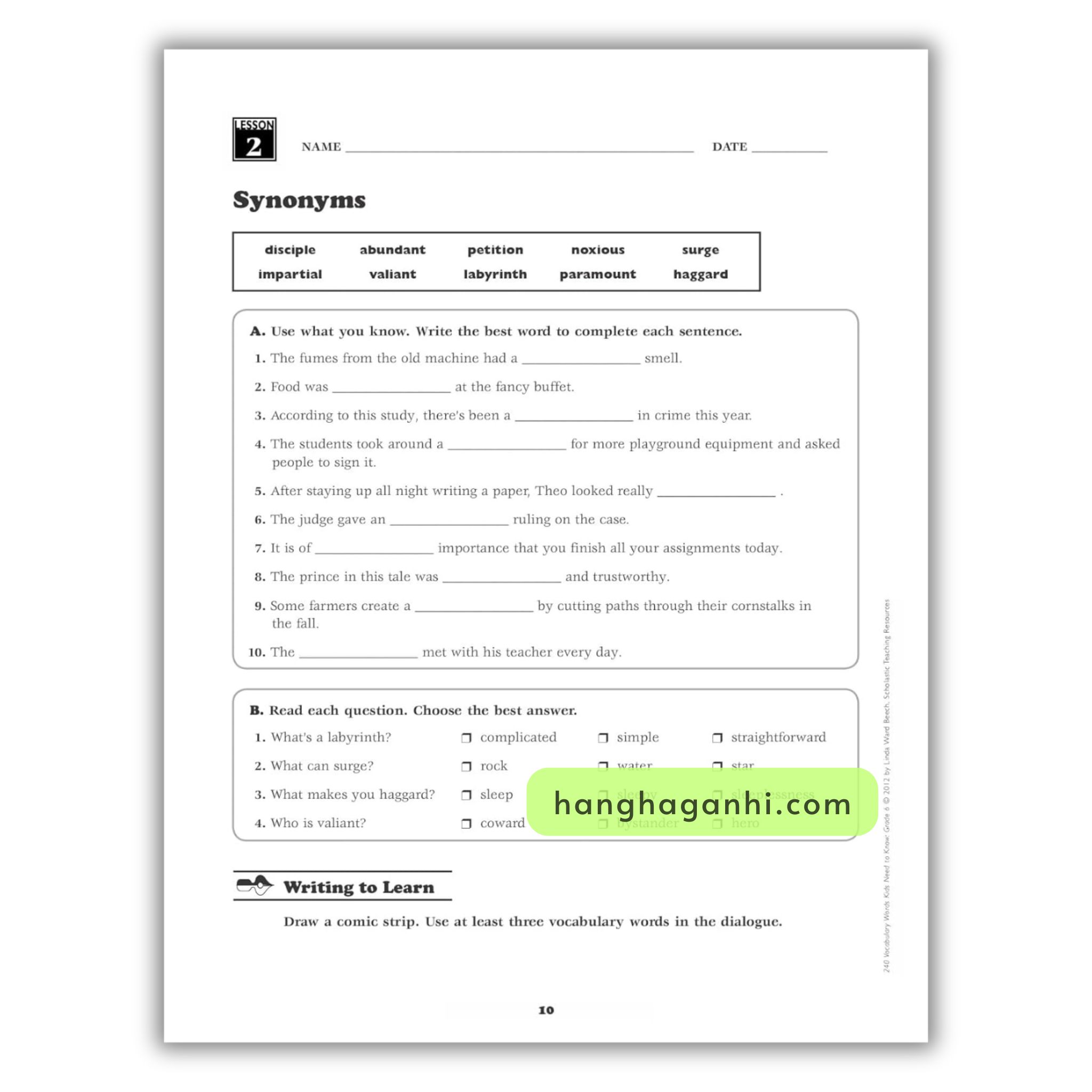 Sách 240 Vocabulary Words Kids Need To Know – Trọn bộ 6 cuốn_thumbnail_3