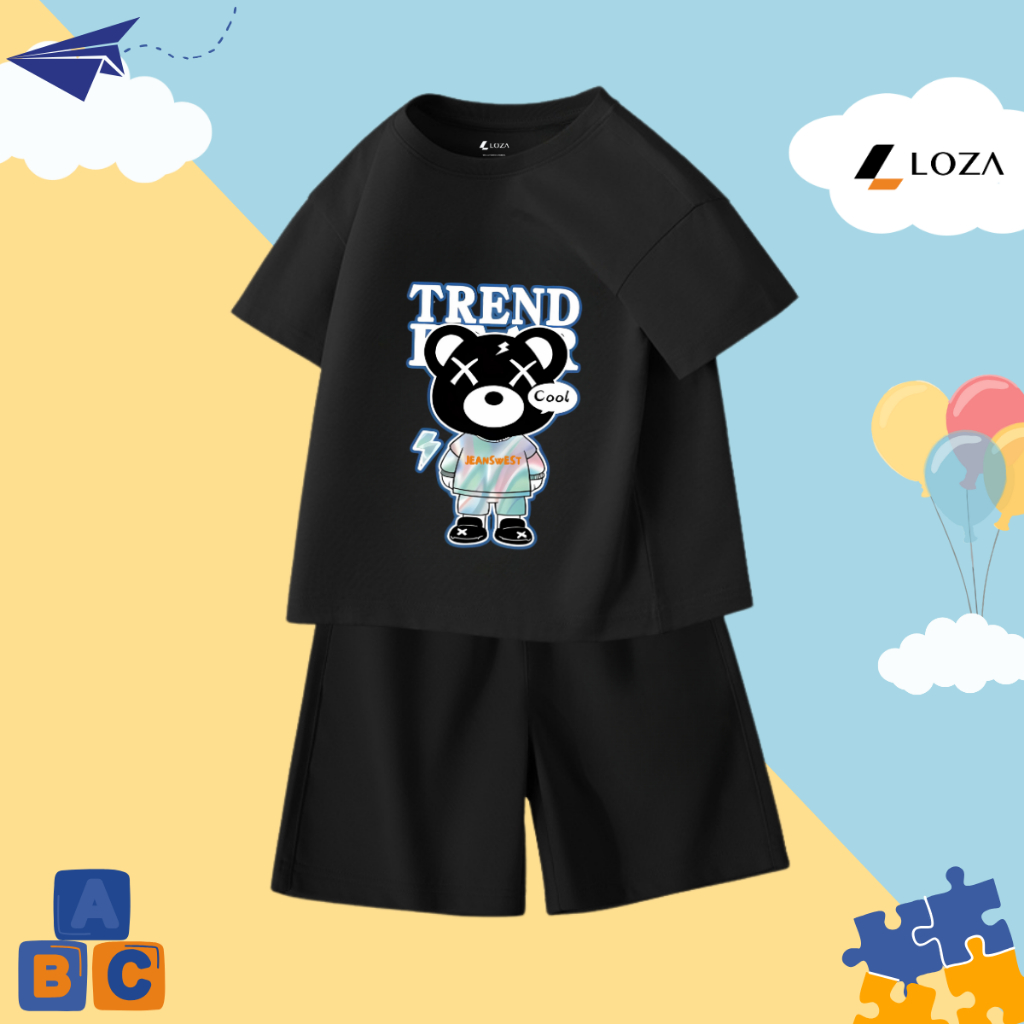 Bộ đồ bé trai in hình Gấu Trend - Loza SB294_thumbnail_3
