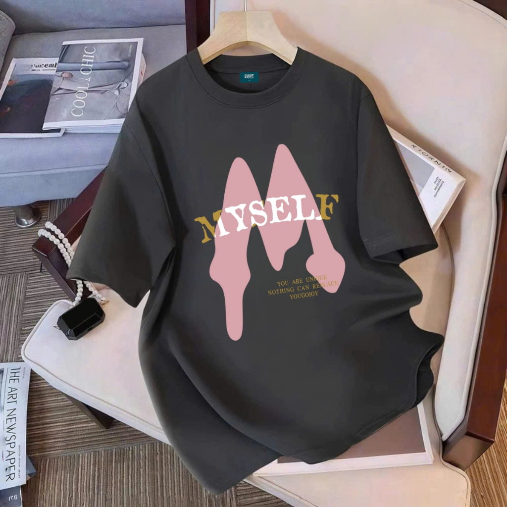 Áo thun nữ form rộng chữ M MYSELF local brand We Tee chất cotton 250 gsm - WU0971_thumbnail_4