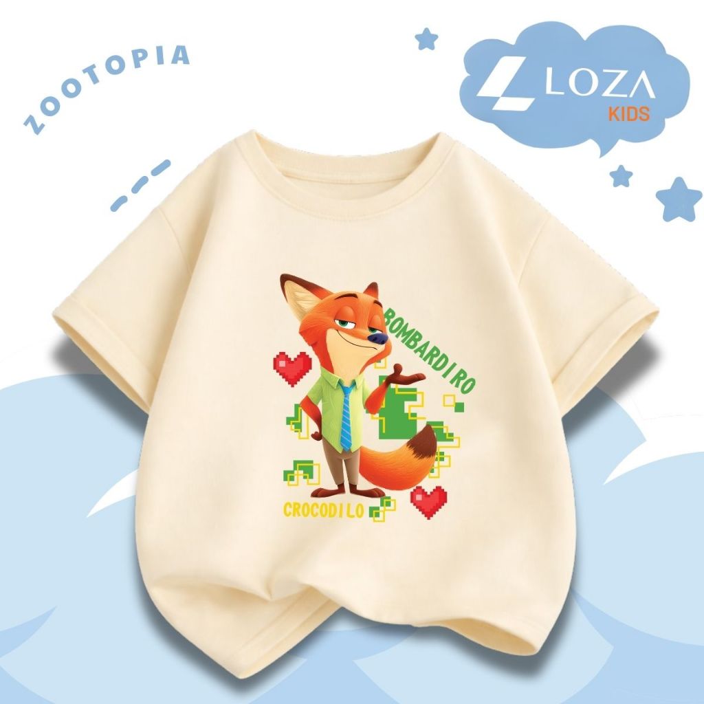 Áo thun bé trai in hình hoạt hình ZOOTOPIA - Loza Kids Mã AT036_thumbnail_5