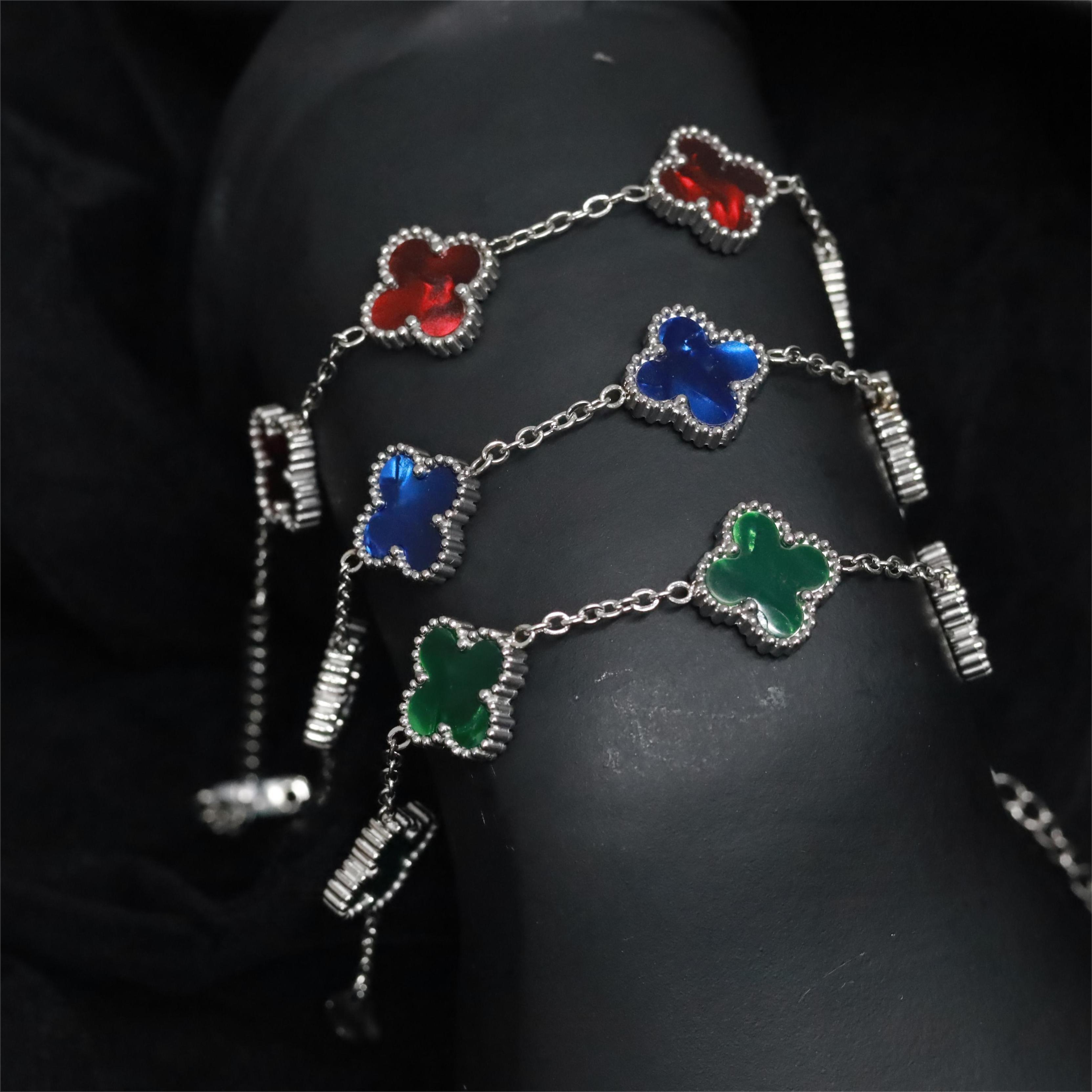 Vòng tay titan vca thép xanh lá_thumbnail_3