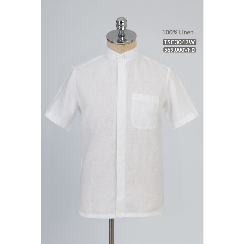 Tổng hợp áo  sơ mi cổ côn ngắn tay cho cha, linh mục - Quà tặng tân linh mục - quà tặng Công Giáo_thumbnail_3