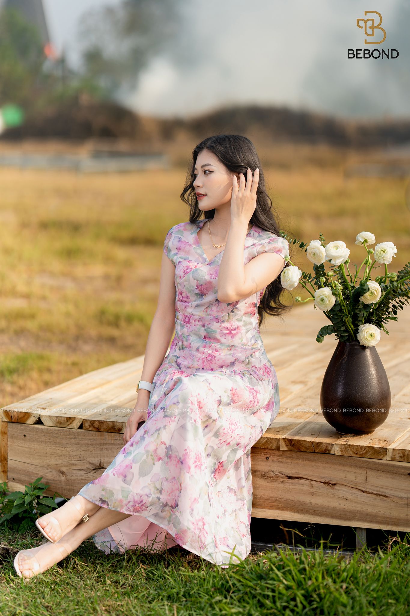ĐẦM VOAN HOA CẨM CHƯỚNG- SARAH DRESS_thumbnail_2