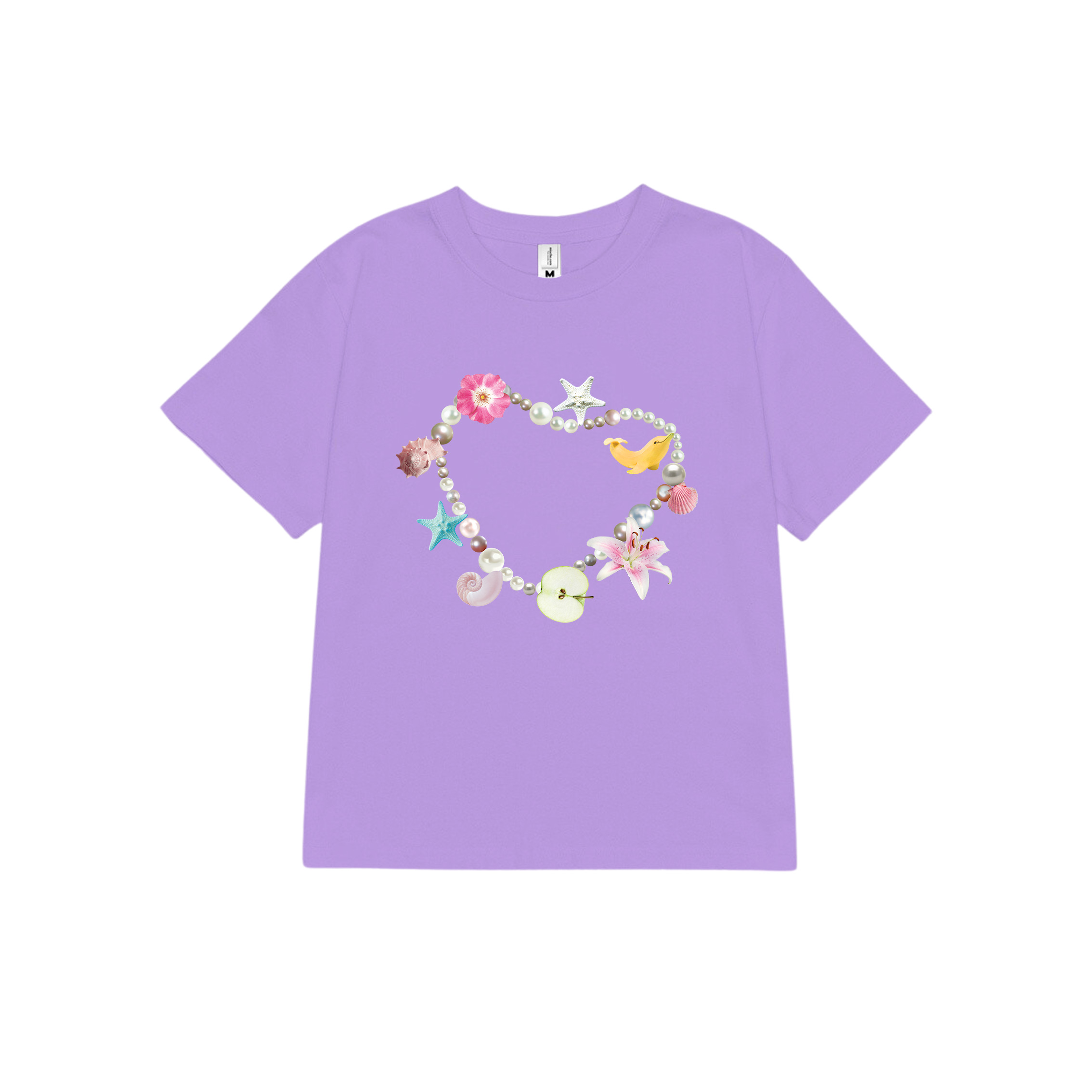 Áo thun baby tee mùa hè in trái tim xinh xắn ABD1312 Miucho tay ngắn cổ tròn hotrend in mix_thumbnail_12