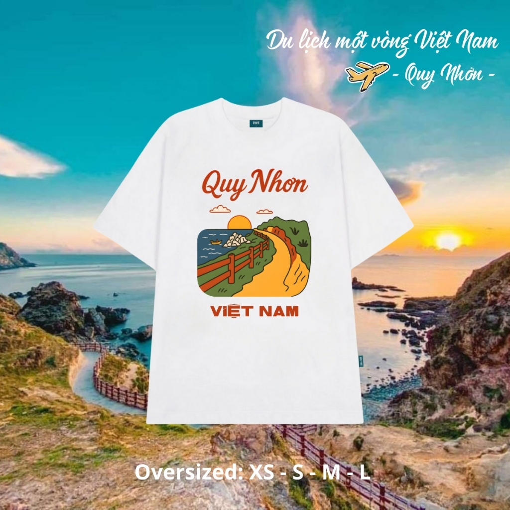 Áo thun du lịch Việt Nam, Huế, Hạ Long... dáng oversize rộng local brand We Tee - T028_thumbnail_7