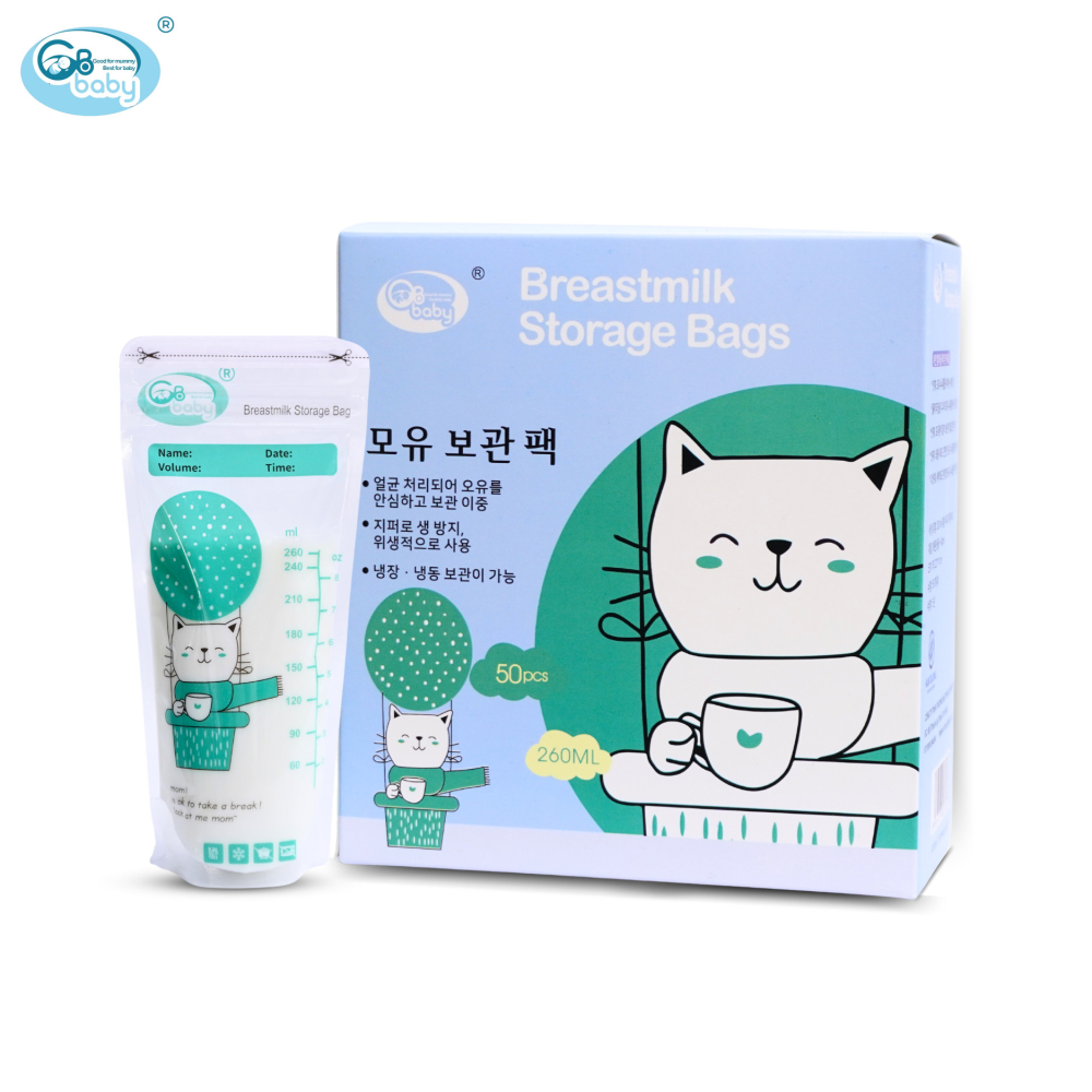 Túi Trữ Sữa GB-Baby 260ml - 50 Miếng ( Bao Bì Mới)