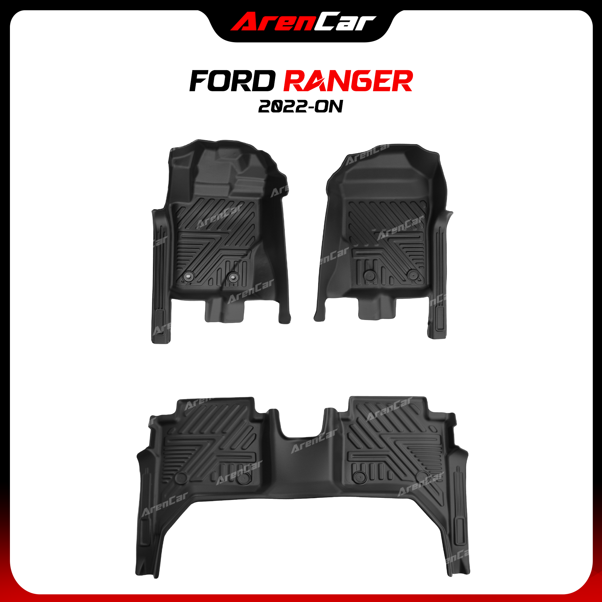 [Aren Car] Thảm Lót Sàn Ô Tô TPE Nhựa Đúc Ford Ranger_thumbnail_1