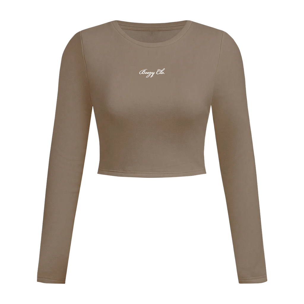 Áo thun nữ tay dài ôm body form croptop Beezy 2488 100% Visco co giãn 4 chiều form ôm tôn dáng thoải mái dễ phối đồ_thumbnail_11