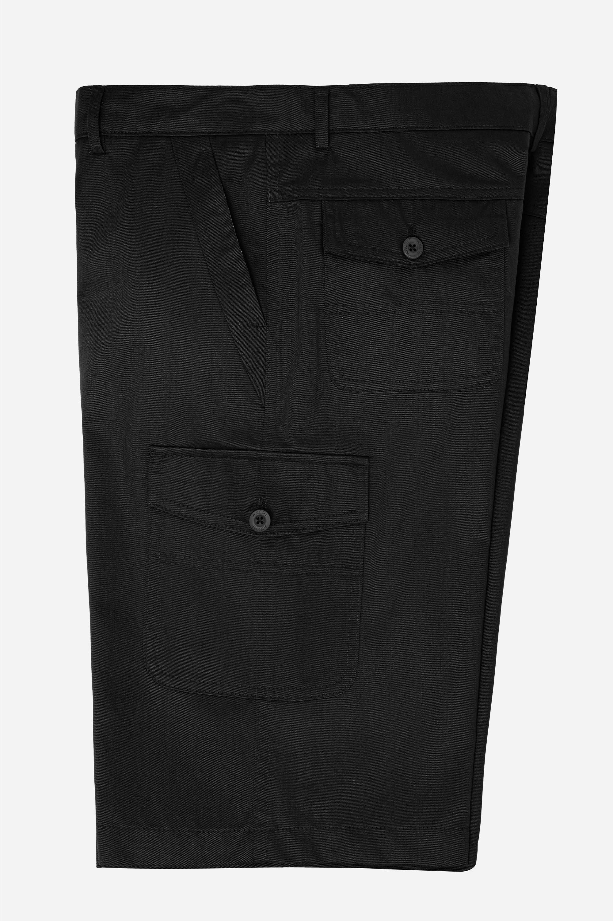 Quần Soọc Kaki Túi Hộp Nam Trung Niên ANCHI Dáng Suông Dài Qua Gối Màu Vỏ Đỗ_thumbnail_16