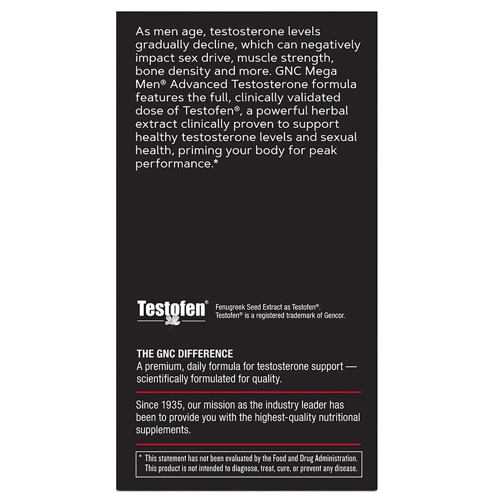Viên Uống GNC Mega Men Advanced Testosterone Booster – Hộp 120 viên_thumbnail_3