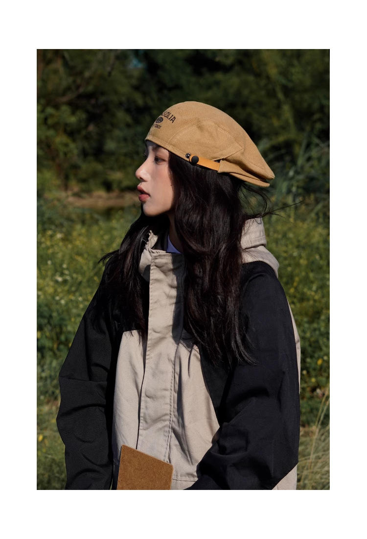 Mũ Beret Mongolia vải Cotton Kaki HZ2433_thumbnail_13