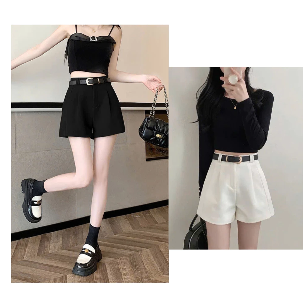Quần short nữ thời trang form cơ bản - Quần sooc kiểu LOZA LQ114221