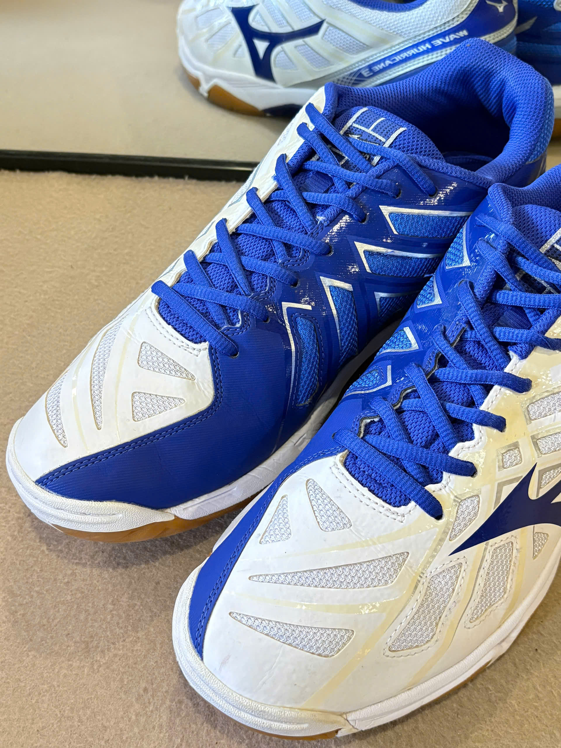 Mizuno Wave Hurricane 3 Volleyball Shoes V1GB174022 - White/Blue_thumbnail_4