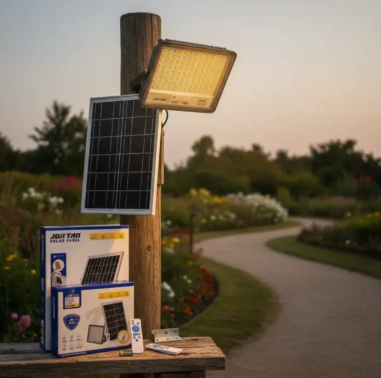 Reflector Solar Jortan 600W Alta Potencia con Control Remoto
