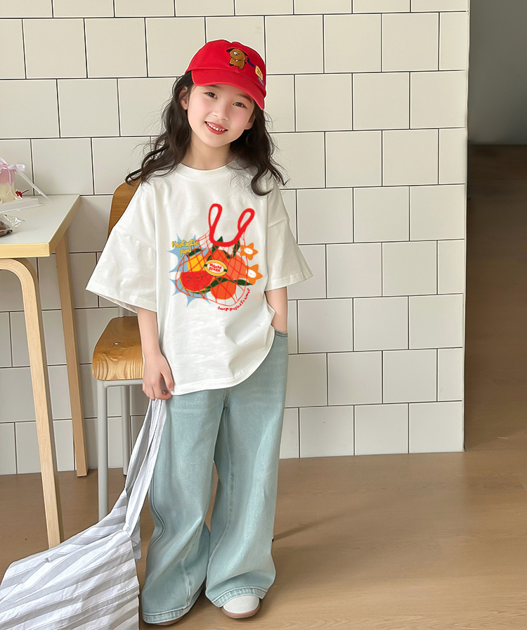 Áo thun bé gái form rộng 2182 Miucho Kid chất vải cotton thoáng mát co giãn in mix_thumbnail_2