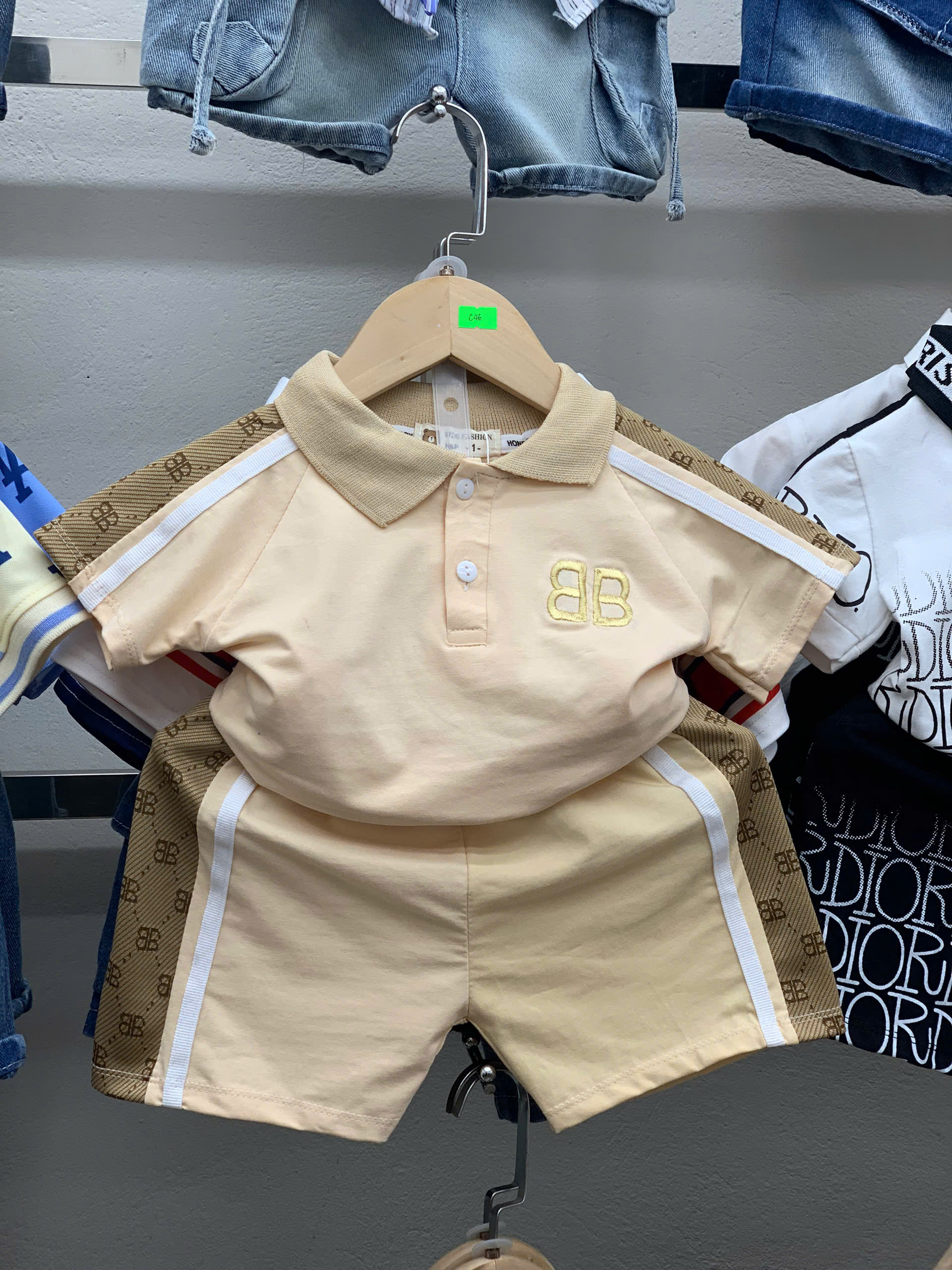 C46 BỘ POLO BB PHỐI TAY- A117.1476