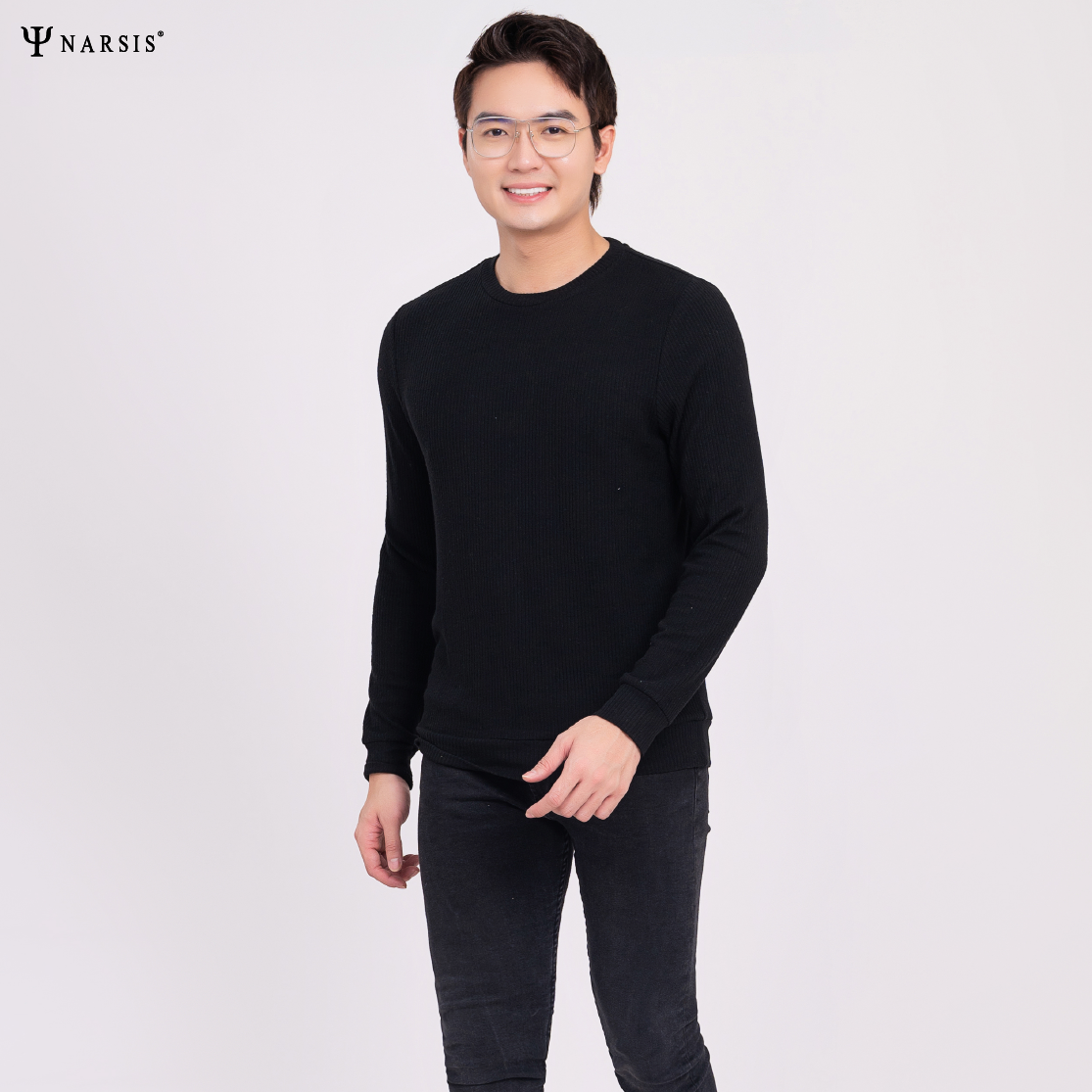 ÁO THU ĐÔNG NAM D0023 NARSIS VẢI LEN COTTON ẤM ÁP, THOÁNG MÁT, GIỮ ẤM TỐT, MỀM MẠI_thumbnail_4