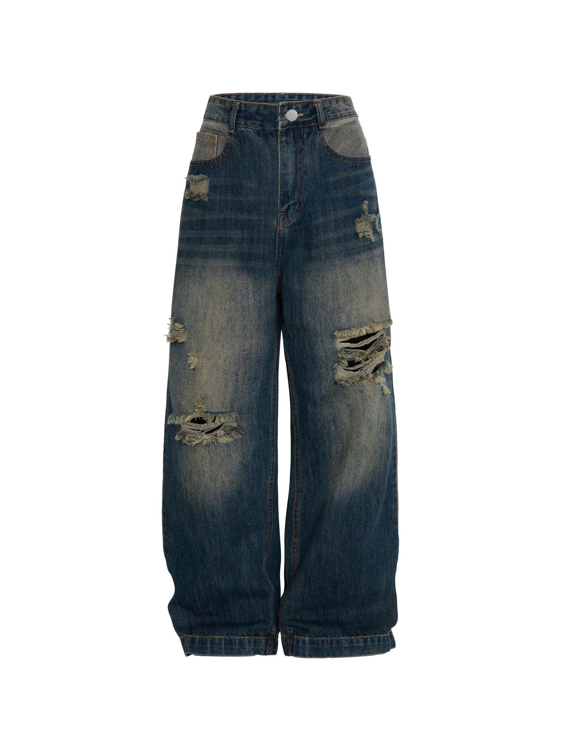 BIGSIZE NỮ-Quần suông rách T- QJ607