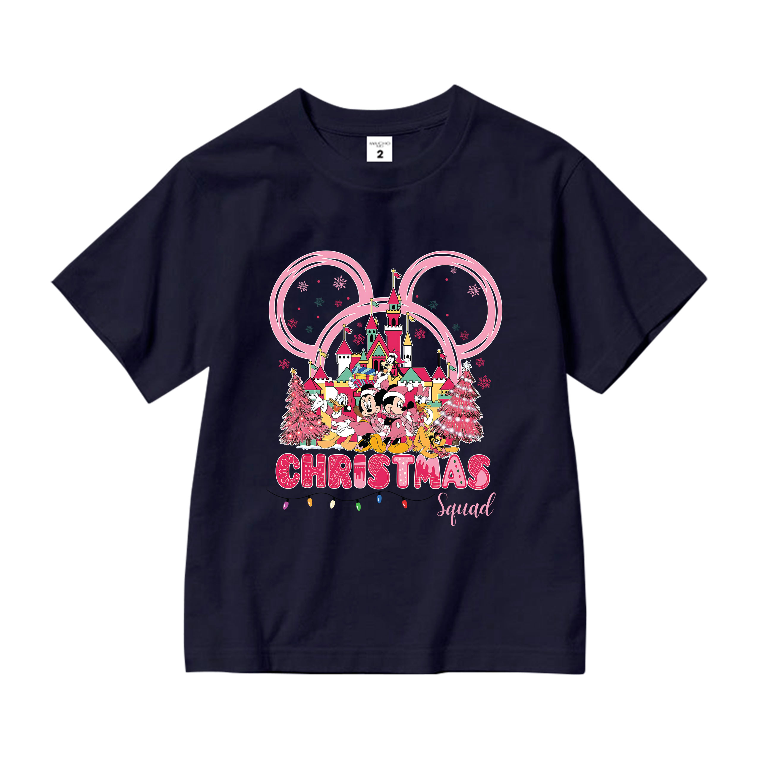 Áo thun bé gái giáng sinh noel from rộng chất vải cotton thoáng mát AED1707 Miucho Kid in artwork_thumbnail_11