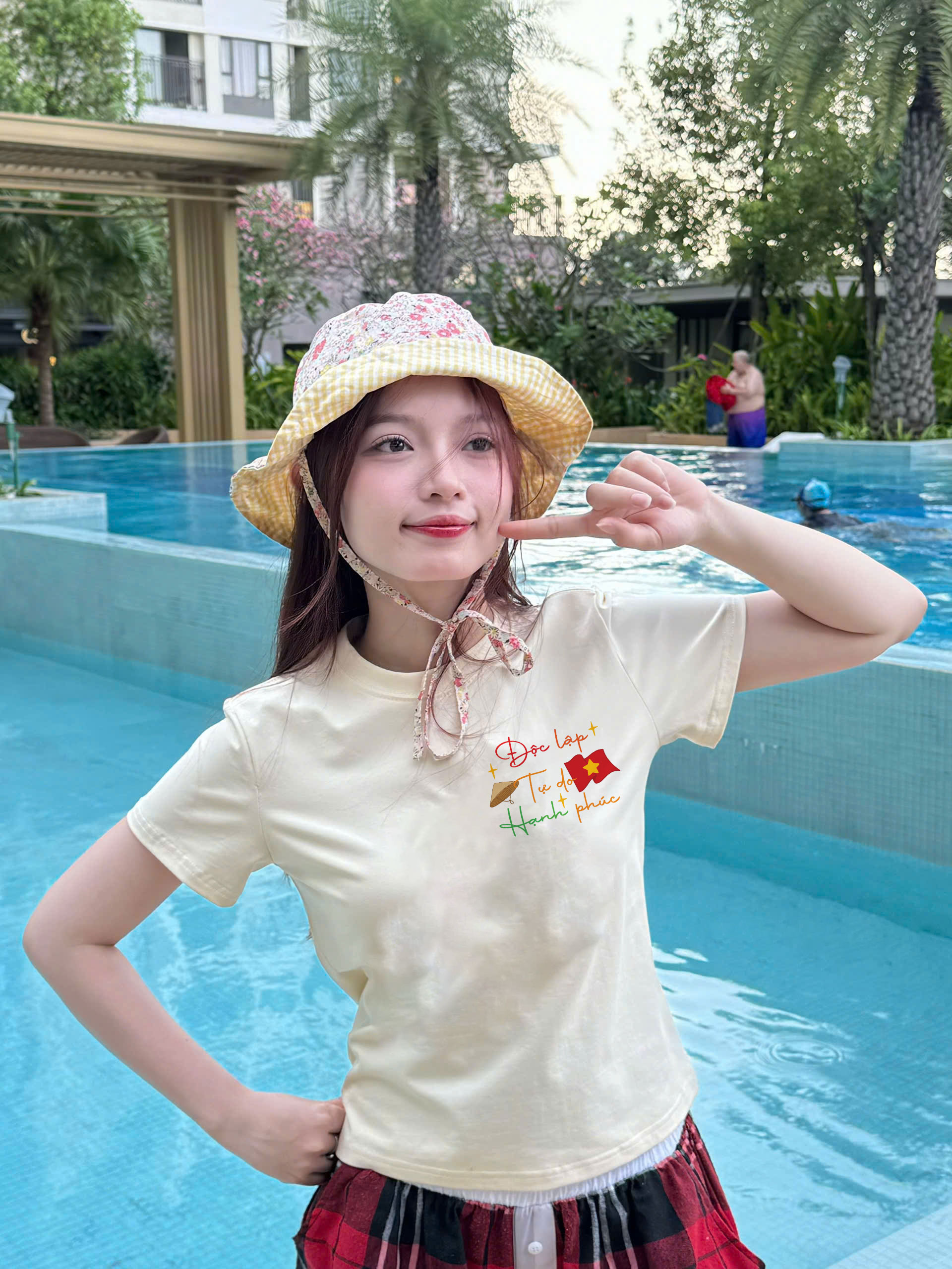 Áo baby tee ôm eo Việt Nam tôi yêu 2207 Miucho cổ tròn vải cotton 4c co giãn thoáng mát in mix_thumbnail_4