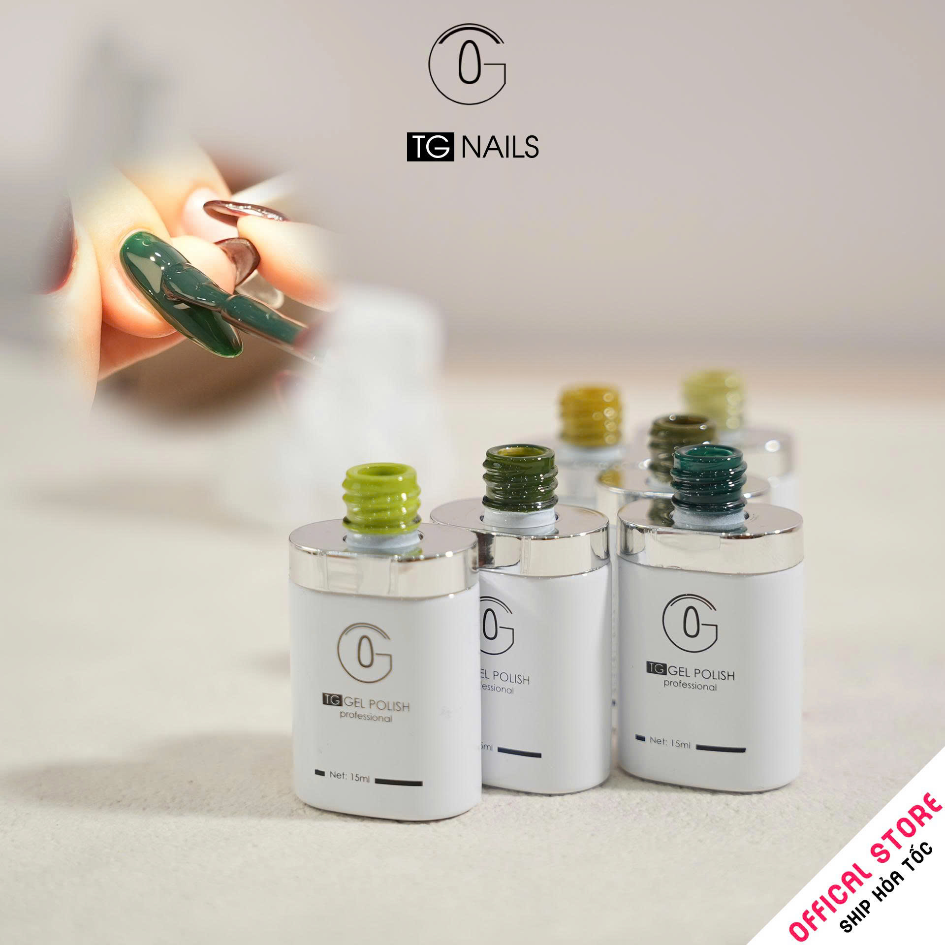 Set sơn gel 6 màu Xanh lá TG_thumbnail_4