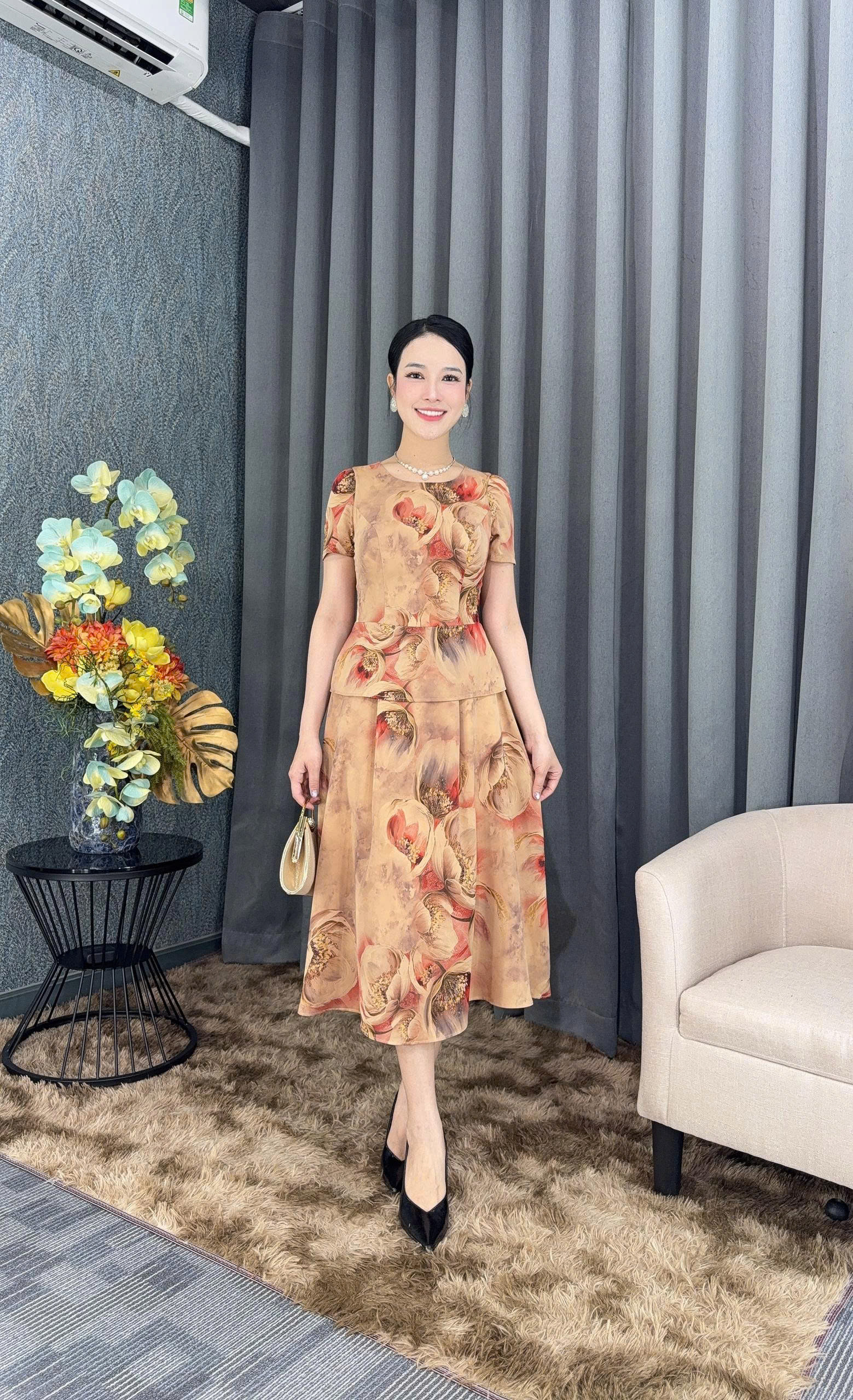 Đầm peplum - Y2031 - Thương hiệu Zonbig