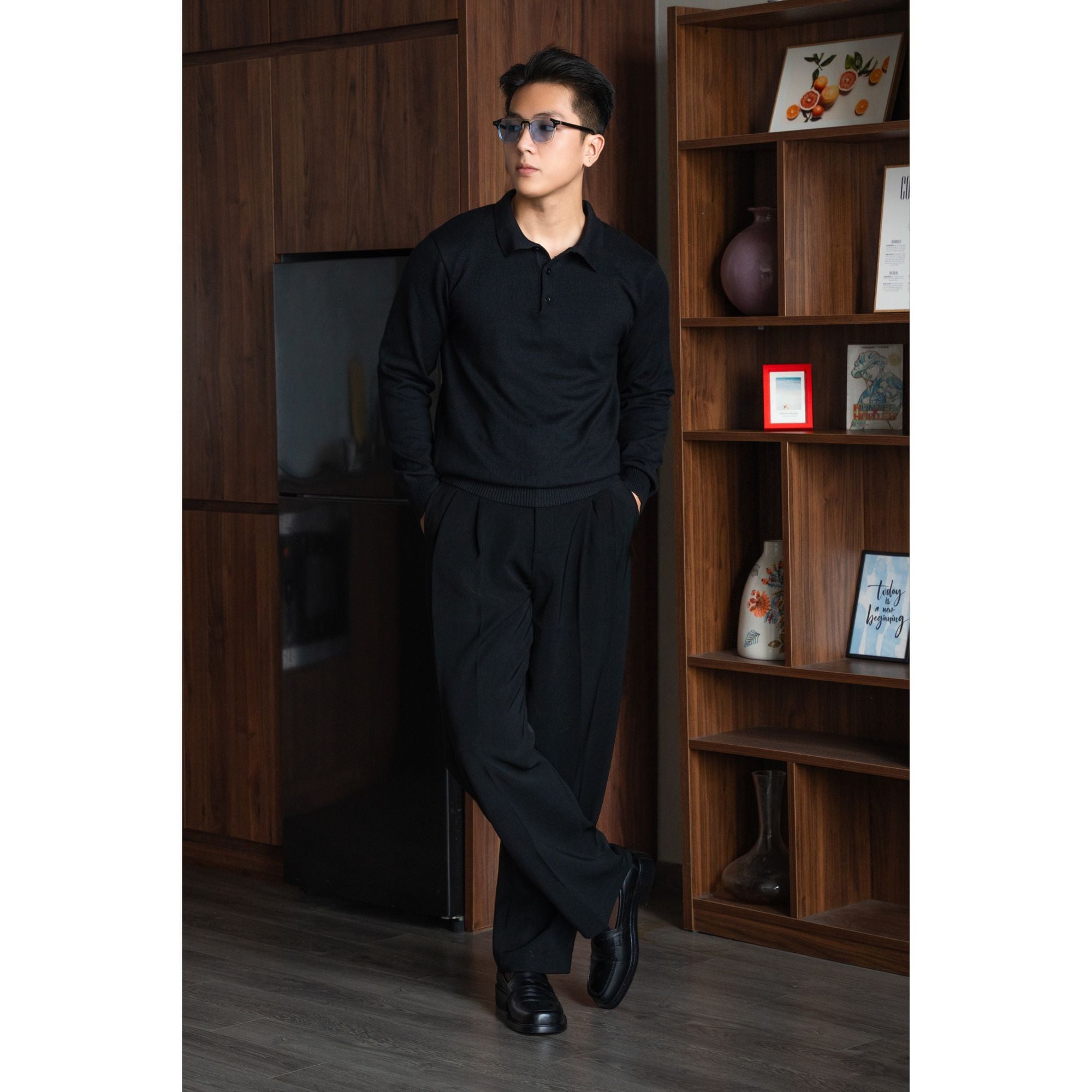 Áo Polo Henry Len Lông Thỏ Form Regular_thumbnail_13