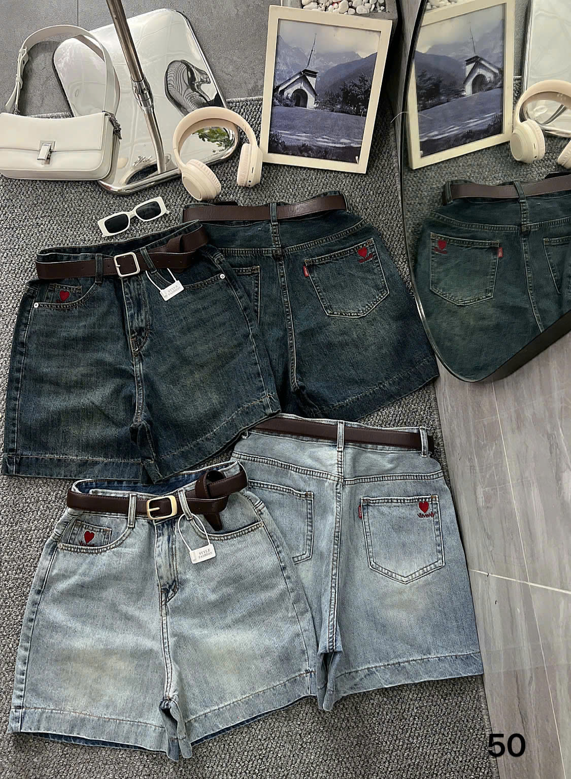 Quần short jean ngố thêu tim bigsize QSJ050 dành cho nàng mũm mĩm từ 55-90kg_thumbnail_11