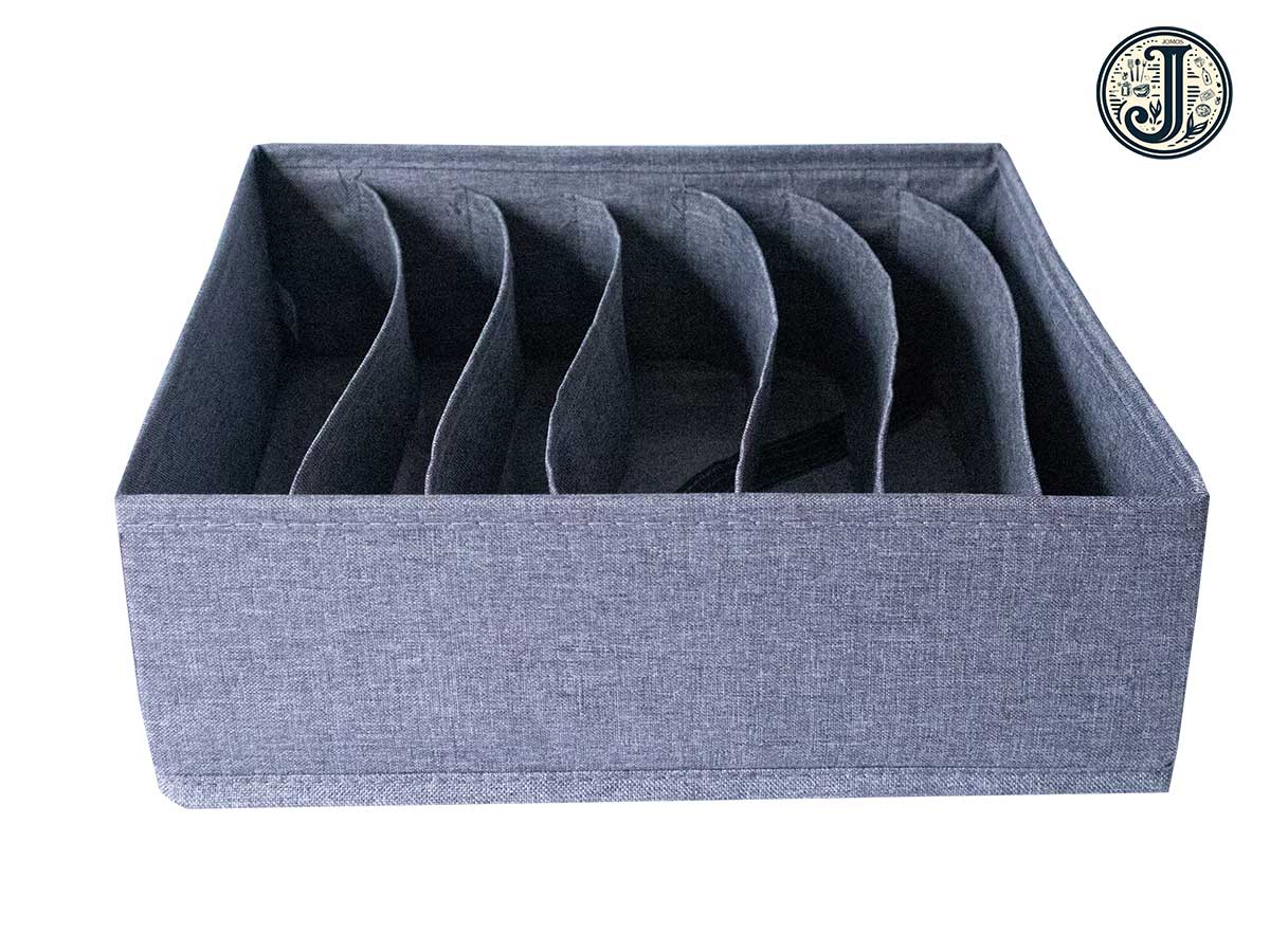 Khay đựng áo lót chia ngăn gấp gọn 7 ngăn xám J19X_thumbnail_2