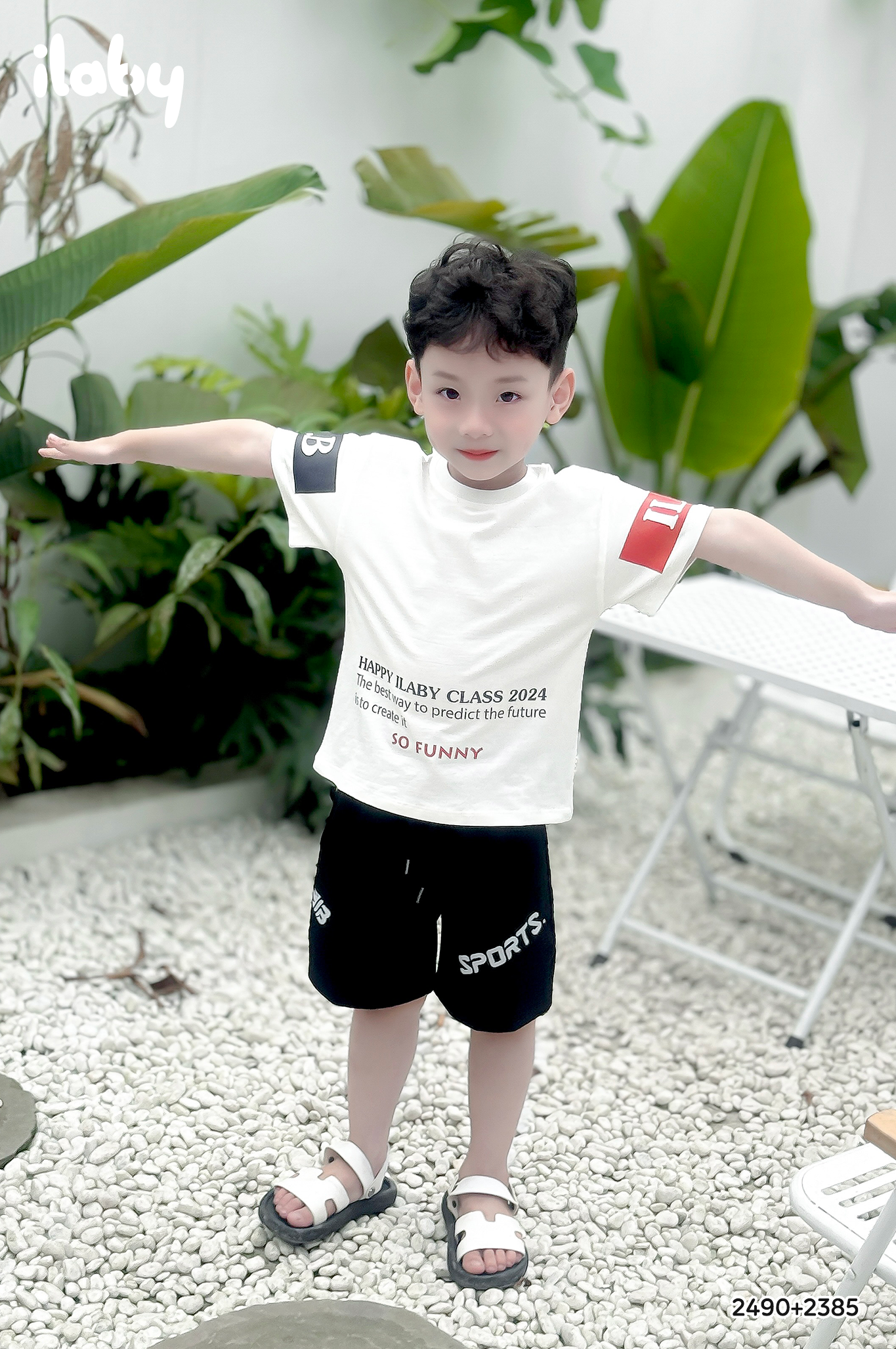 Quần short phối cơi chéo