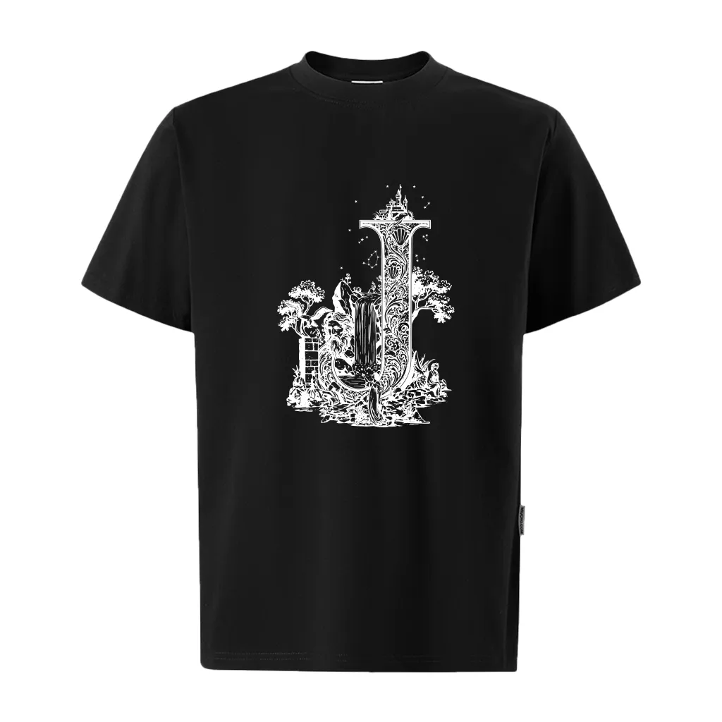 Áo thun nam form rộng Miucho Iconic cotton dày dặn thoáng mát trẻ trung năng đồng in chữ cái J 2755_thumbnail_9