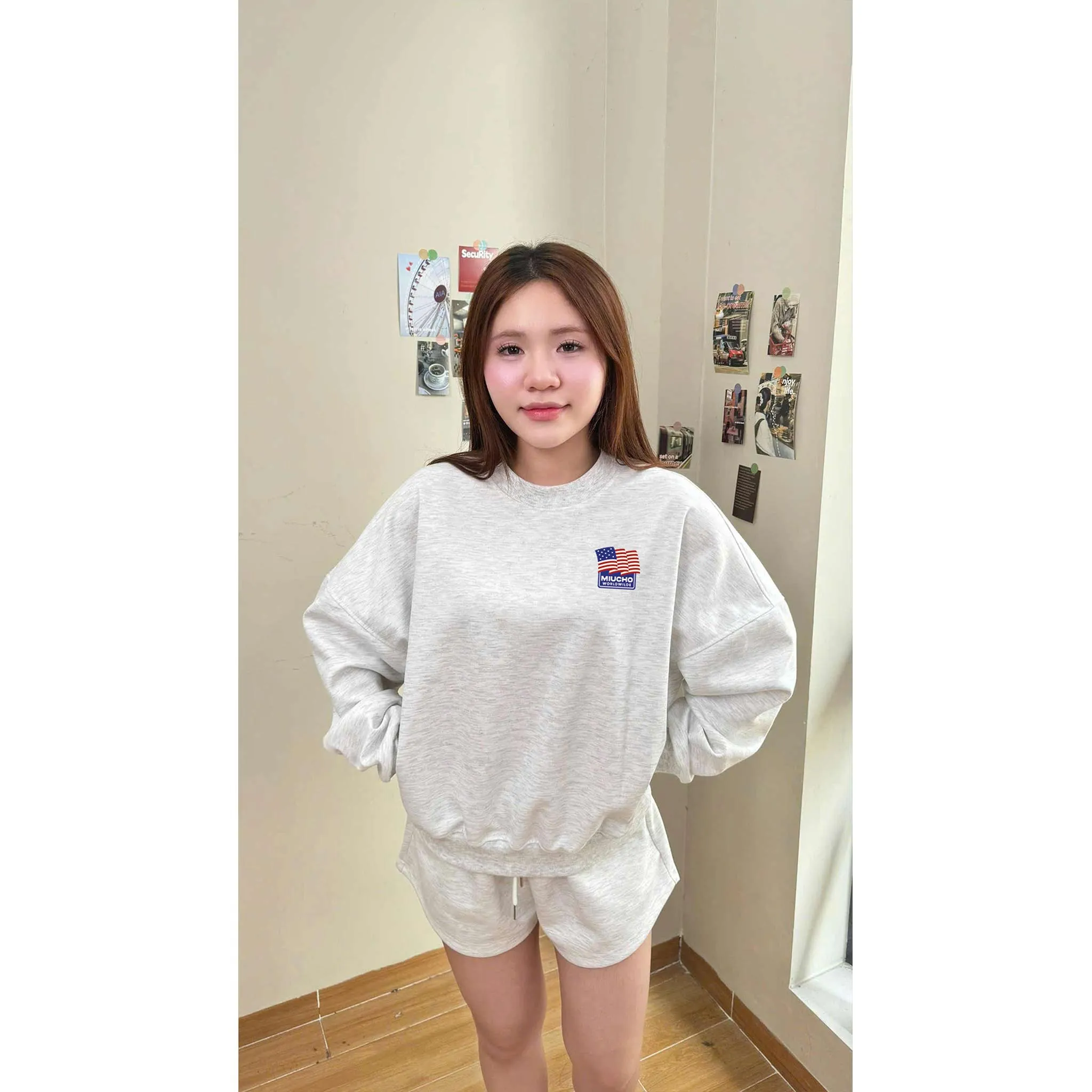 Áo Sweater tay dài form boxy unisex 2625 Miucho chất vải nỉ 2 da cao cấp thoáng mát cổ tròn in mix_thumbnail_2
