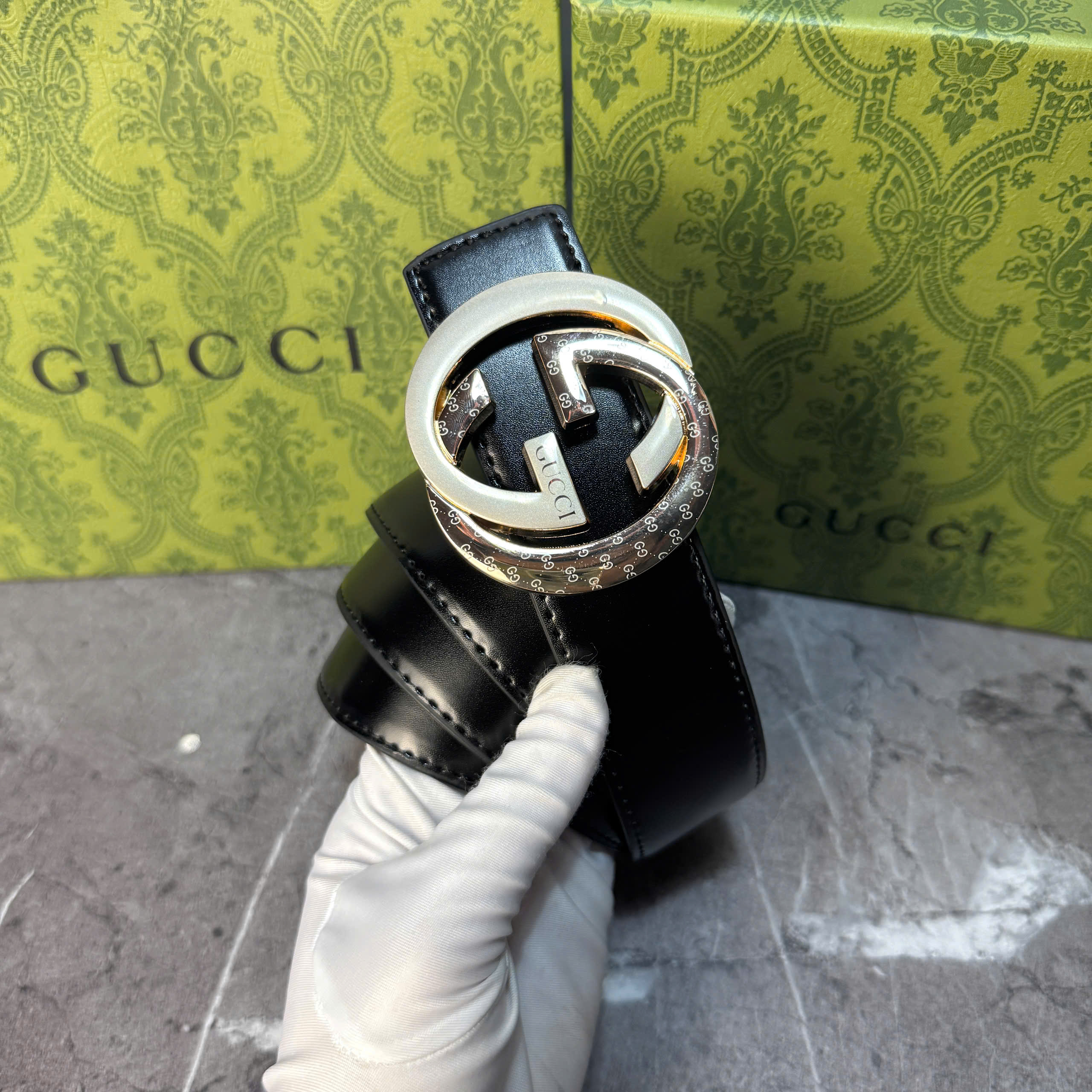 Thắt lưng Gucci Signature Double G Buckle cao cấp_thumbnail_5