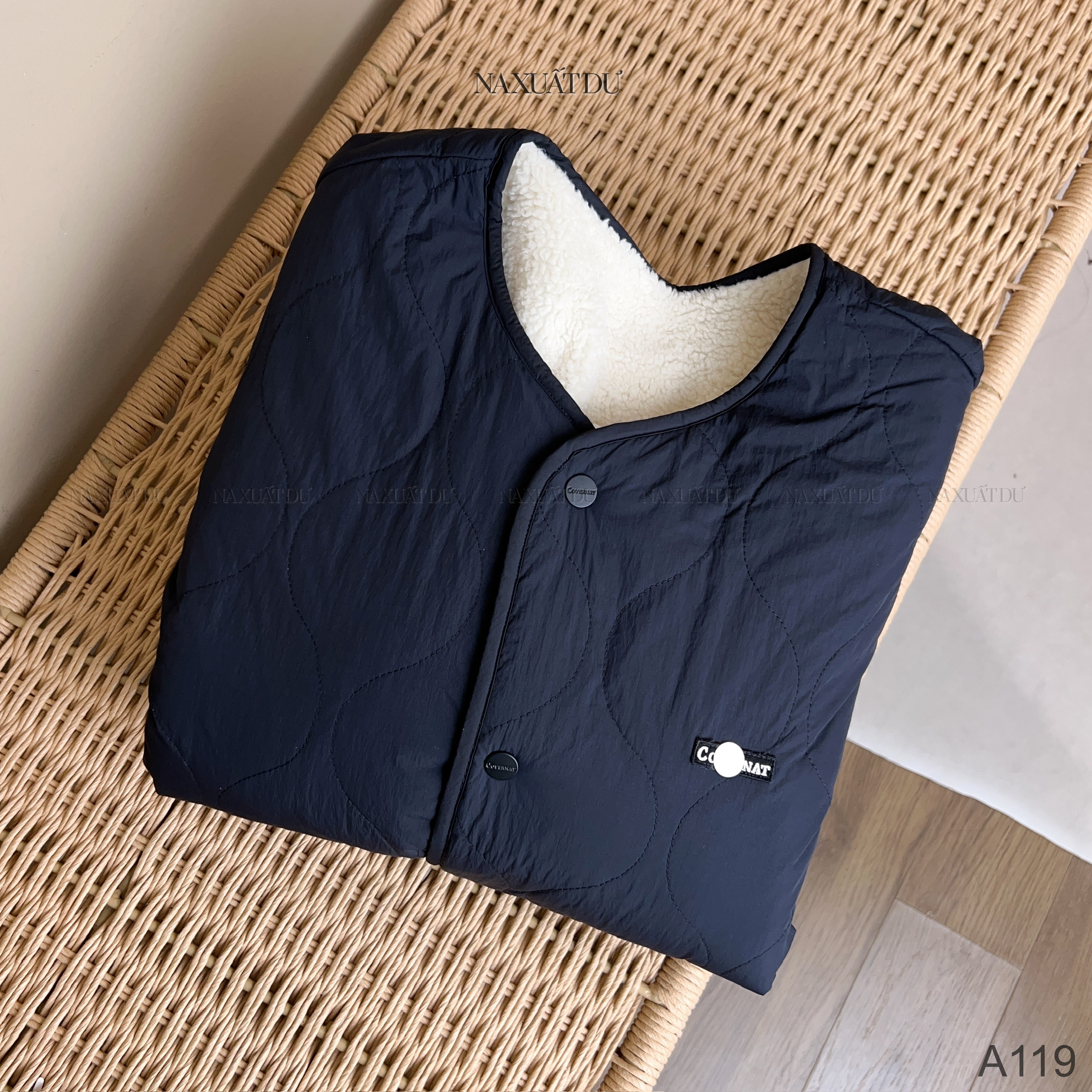 Áo khoác lông unisex 2 mặt 